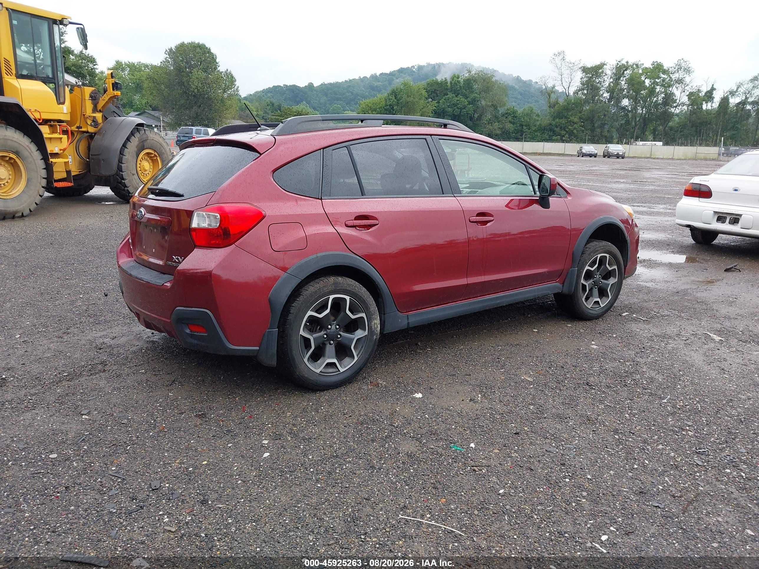 2014 Subaru Xv Crosstrek 2.0i Premium Red vin: JF2GPACC1E8238763