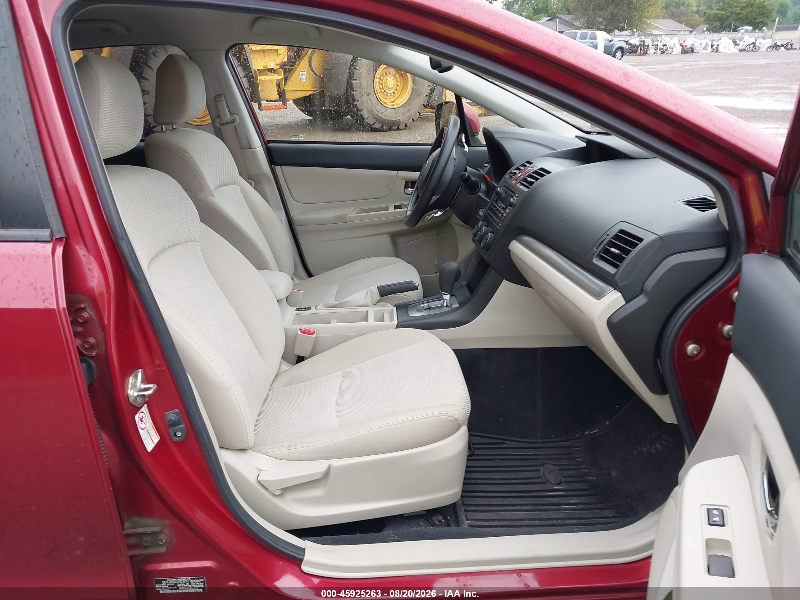 2014 Subaru Xv Crosstrek 2.0i Premium Red vin: JF2GPACC1E8238763