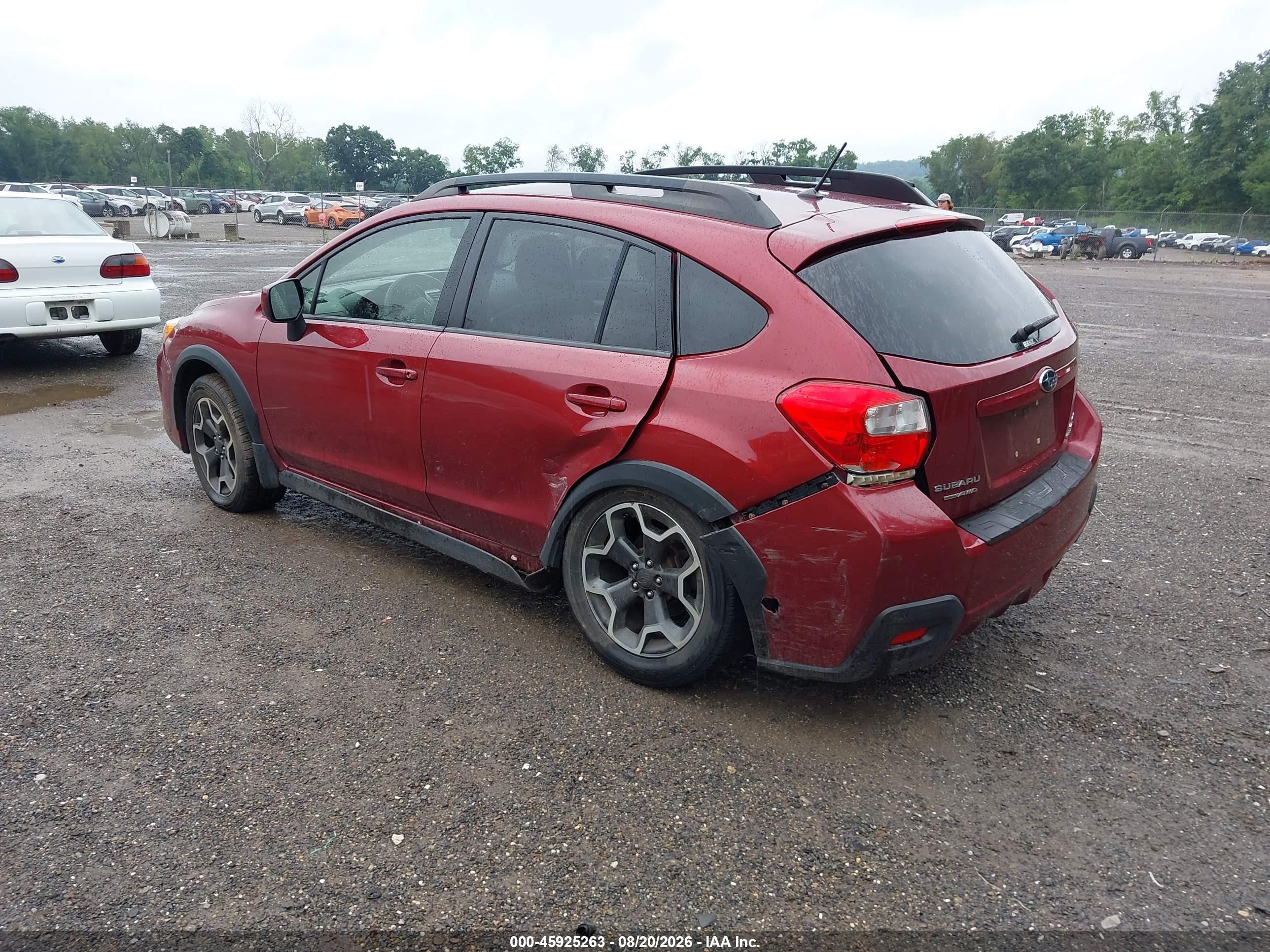 2014 Subaru Xv Crosstrek 2.0i Premium Red vin: JF2GPACC1E8238763