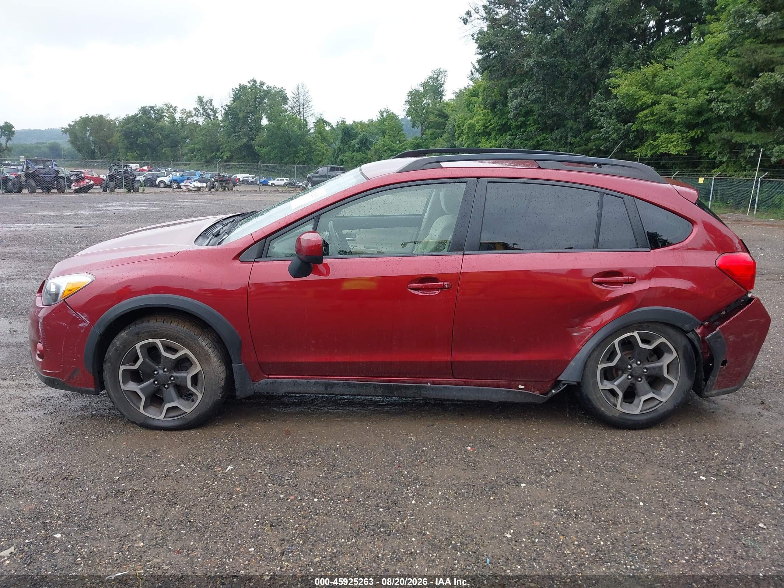2014 Subaru Xv Crosstrek 2.0i Premium Red vin: JF2GPACC1E8238763