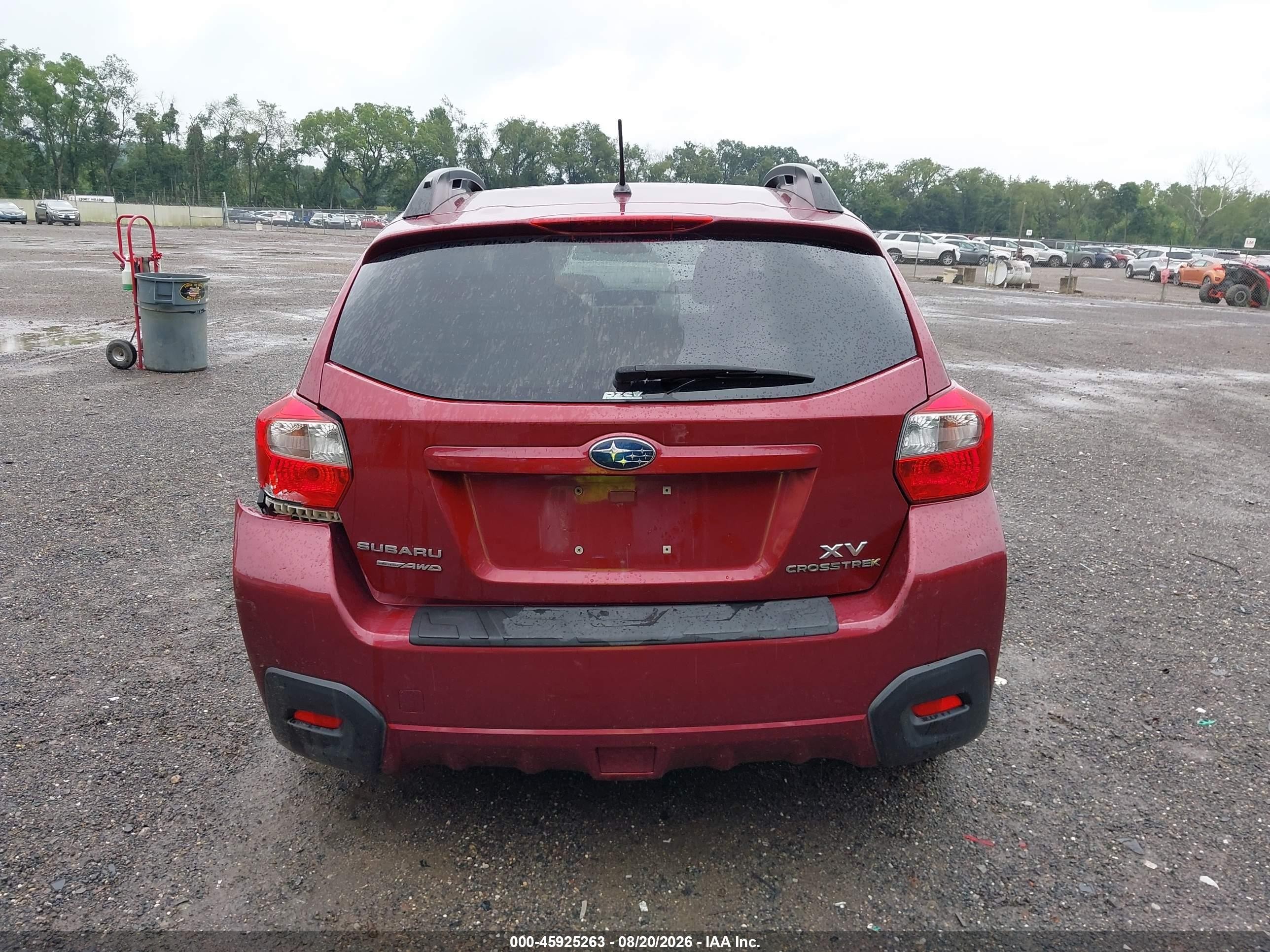 2014 Subaru Xv Crosstrek 2.0i Premium Red vin: JF2GPACC1E8238763