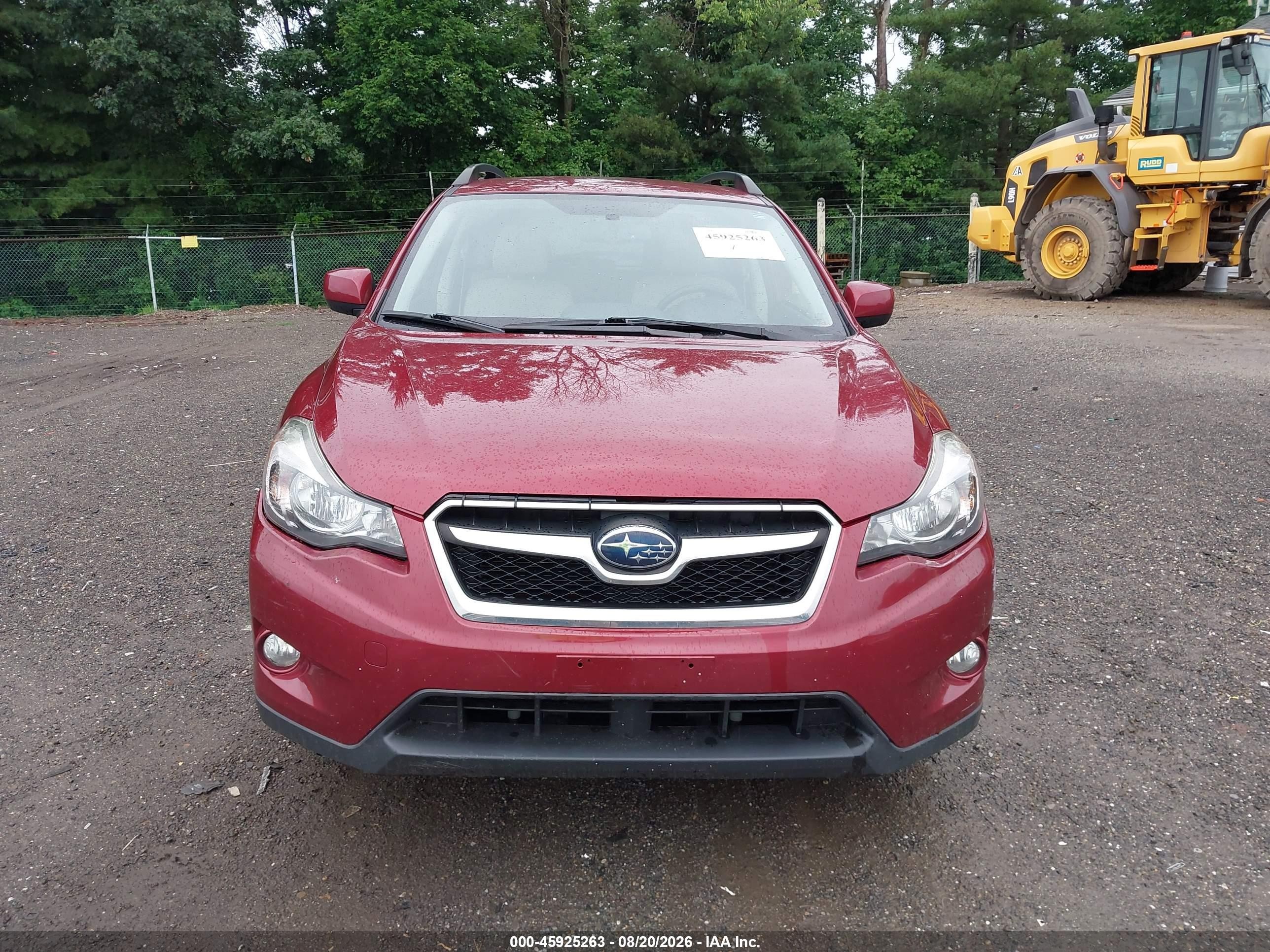 2014 Subaru Xv Crosstrek 2.0i Premium Red vin: JF2GPACC1E8238763