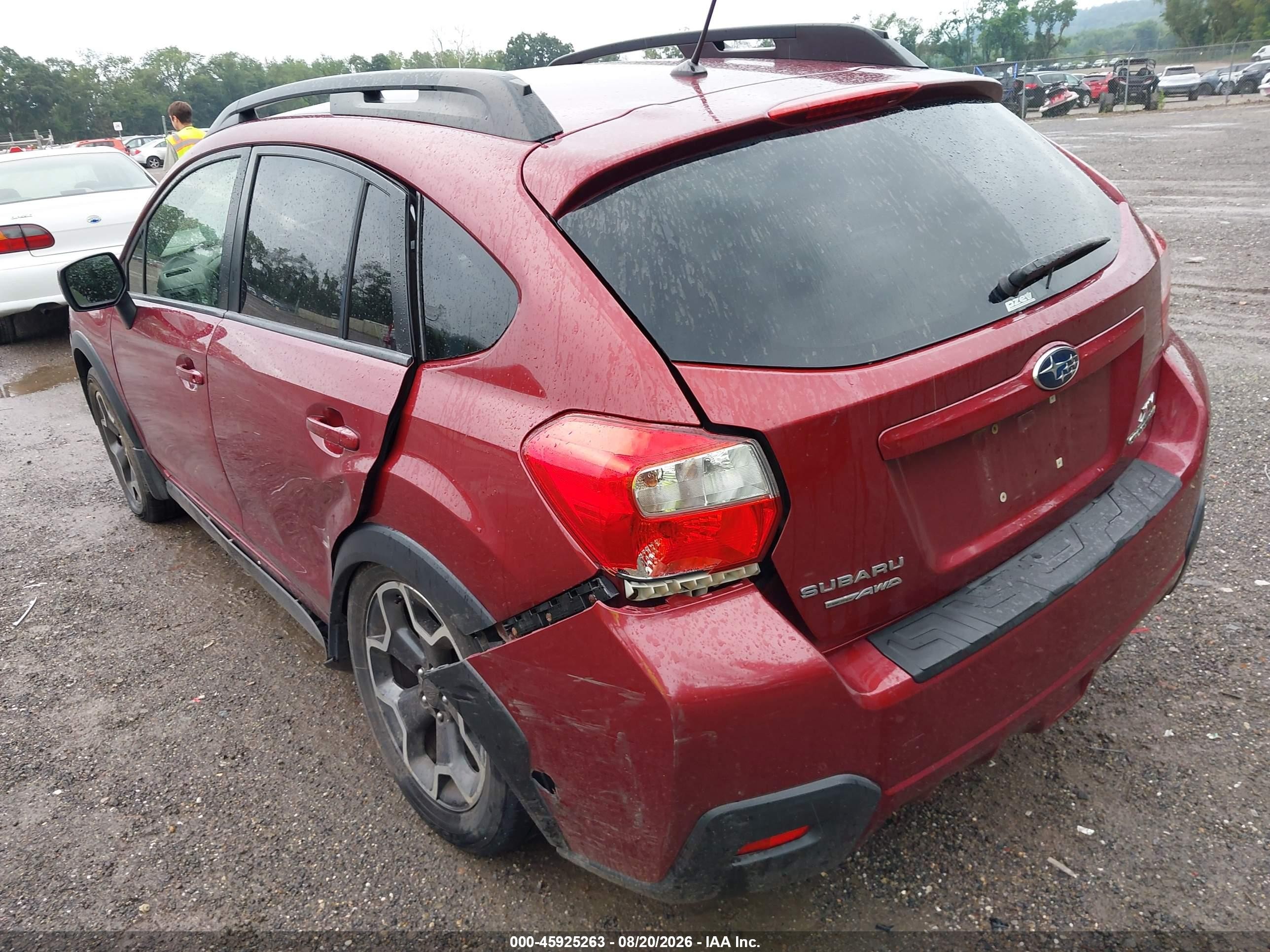 2014 Subaru Xv Crosstrek 2.0i Premium Red vin: JF2GPACC1E8238763