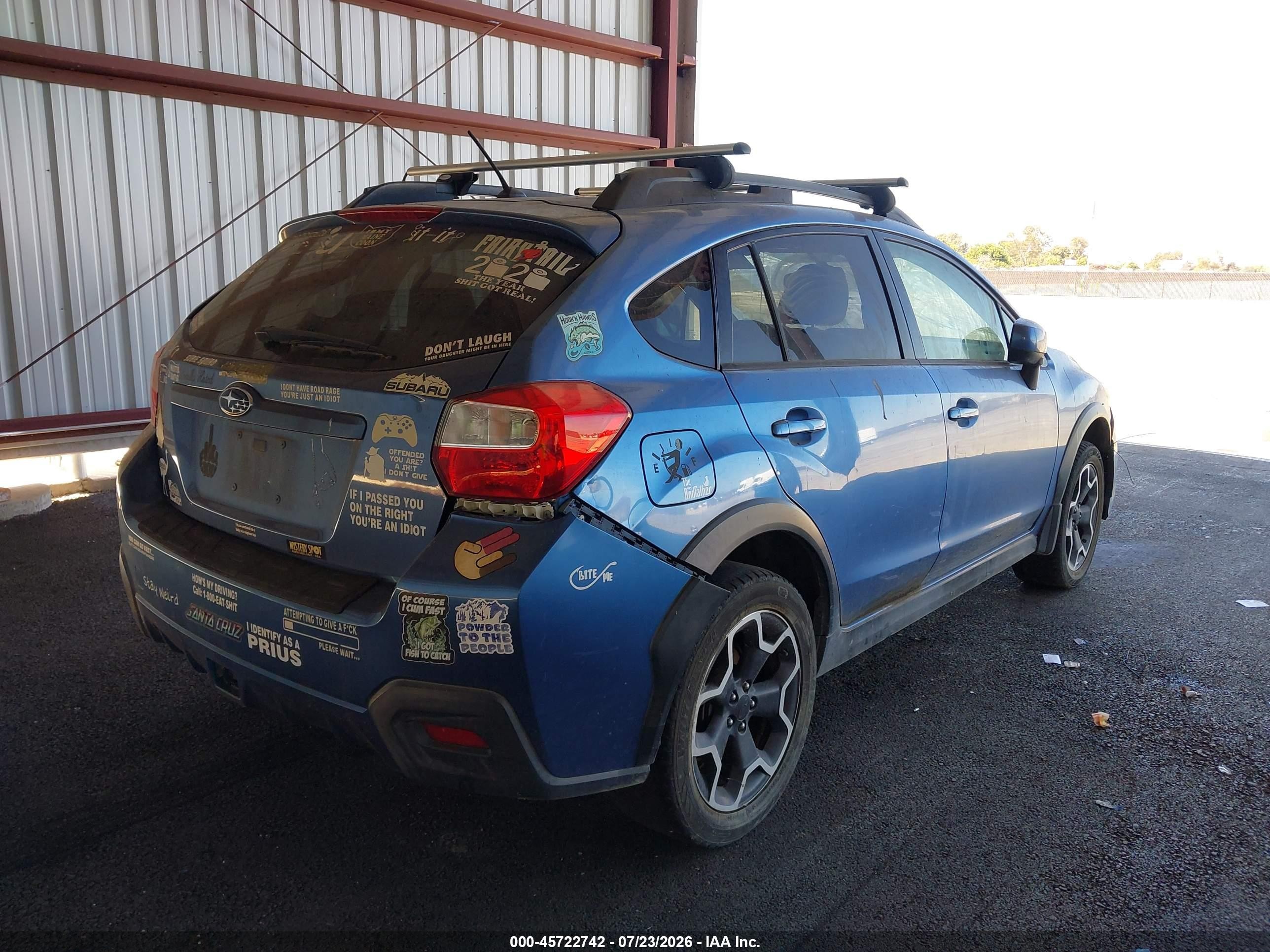 2014 Subaru Xv Crosstrek 2.0i Premium Light Blue vin: JF2GPACC1E8292841