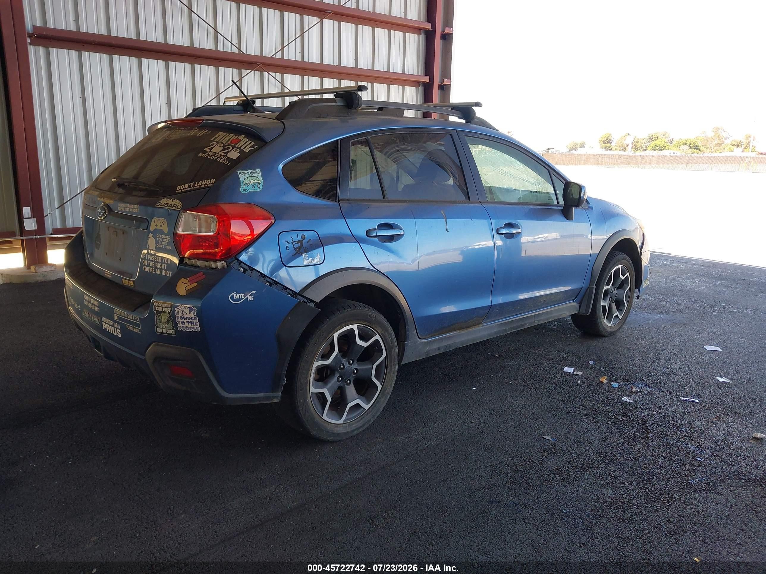 2014 Subaru Xv Crosstrek 2.0i Premium Light Blue vin: JF2GPACC1E8292841