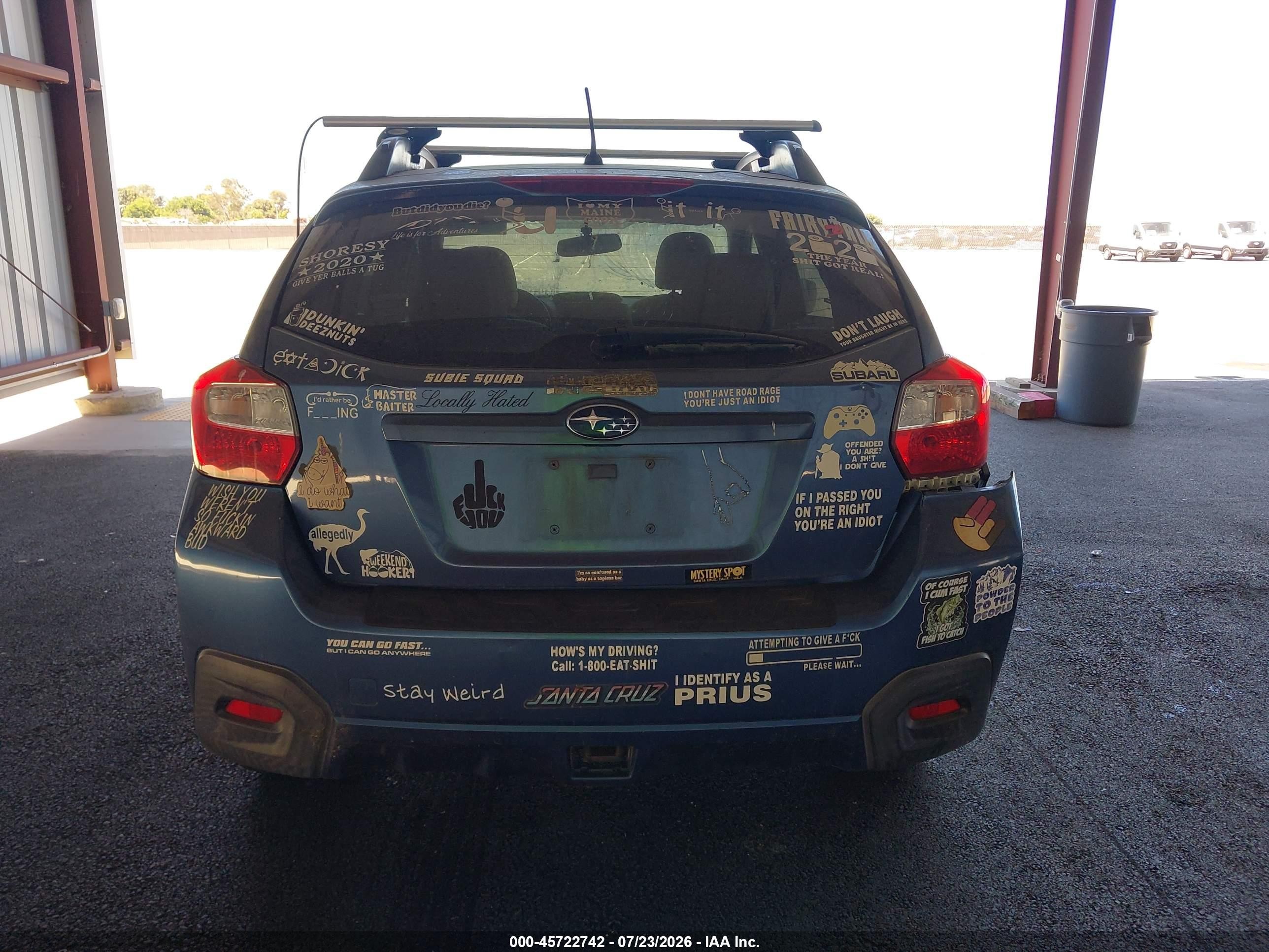 2014 Subaru Xv Crosstrek 2.0i Premium Light Blue vin: JF2GPACC1E8292841