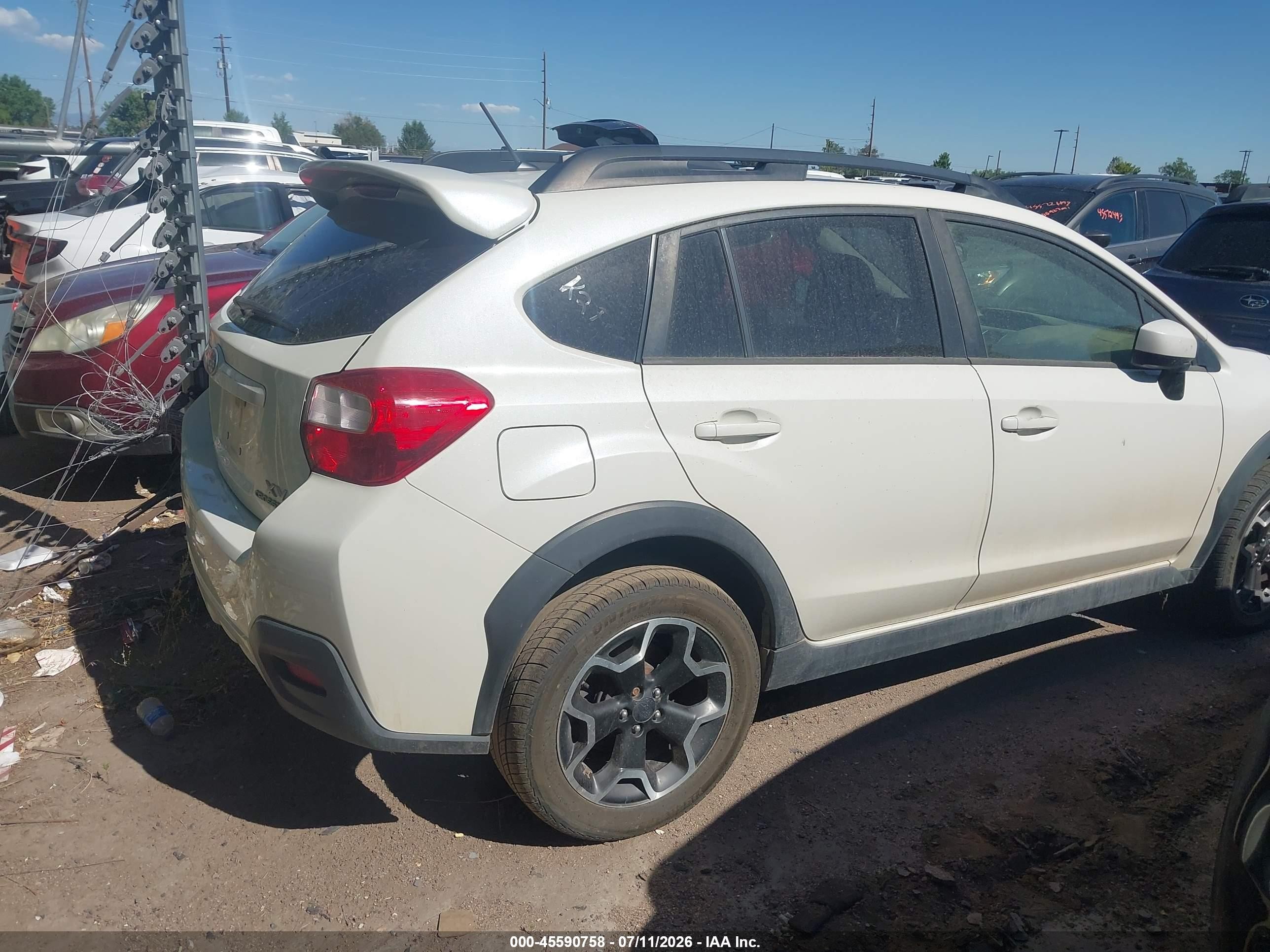 2015 Subaru Xv Crosstrek 2.0i Premium White vin: JF2GPACC1F9218654
