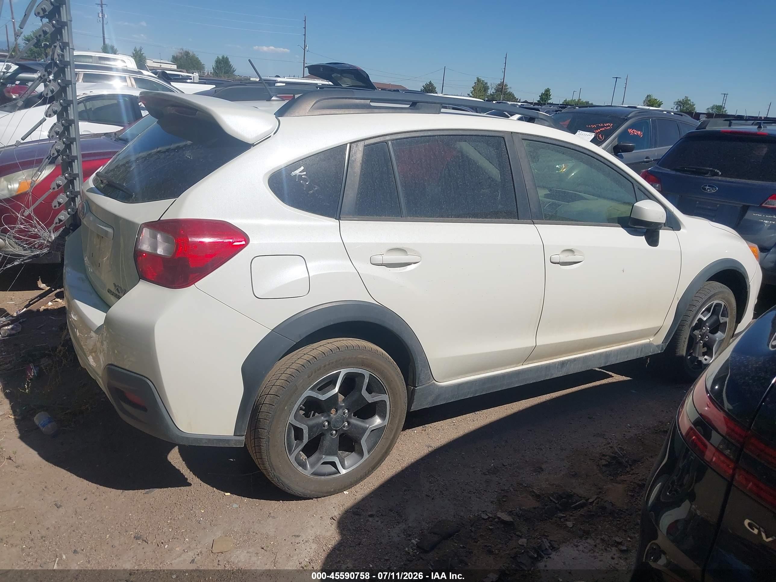 2015 Subaru Xv Crosstrek 2.0i Premium White vin: JF2GPACC1F9218654