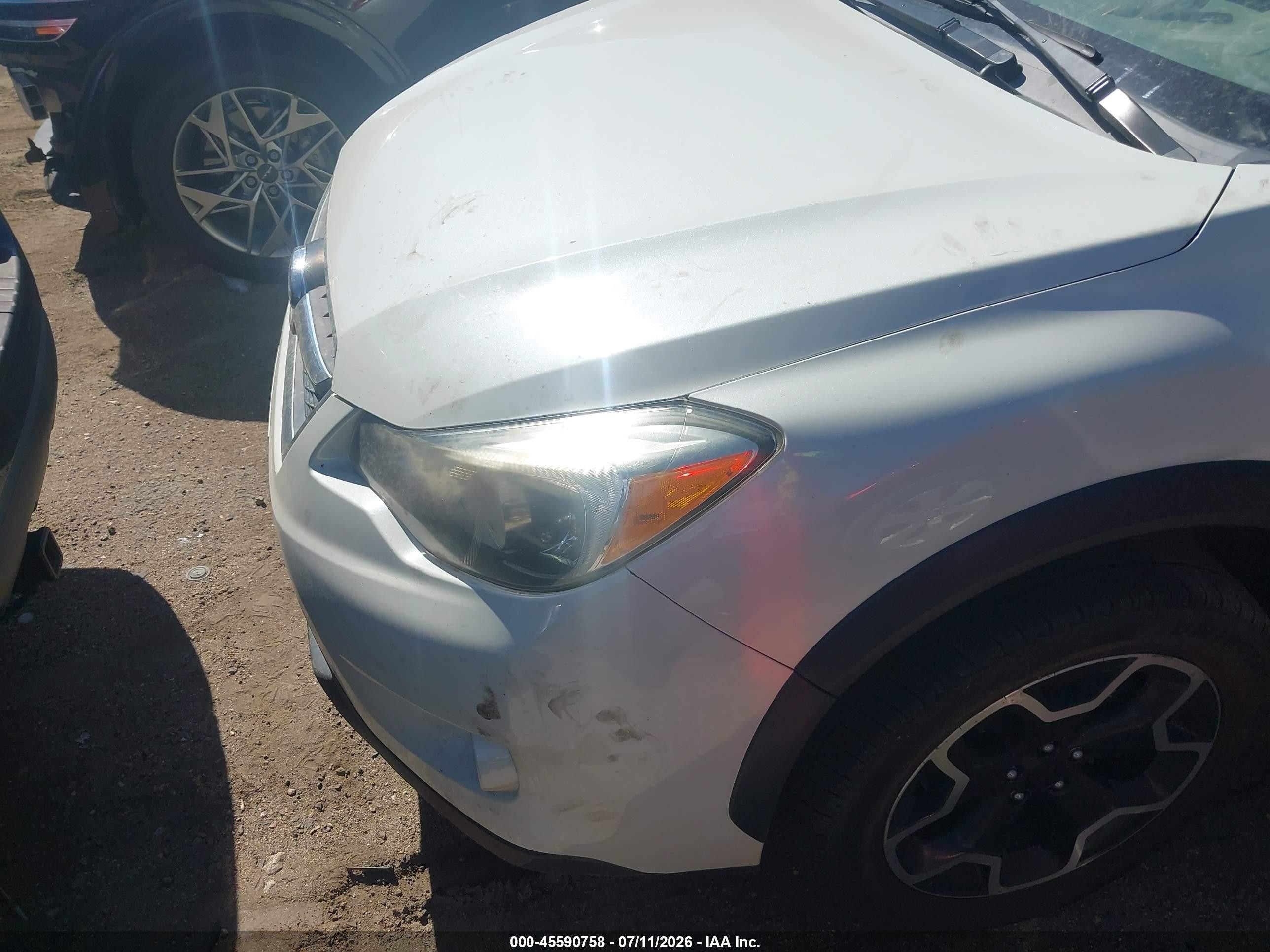 2015 Subaru Xv Crosstrek 2.0i Premium White vin: JF2GPACC1F9218654