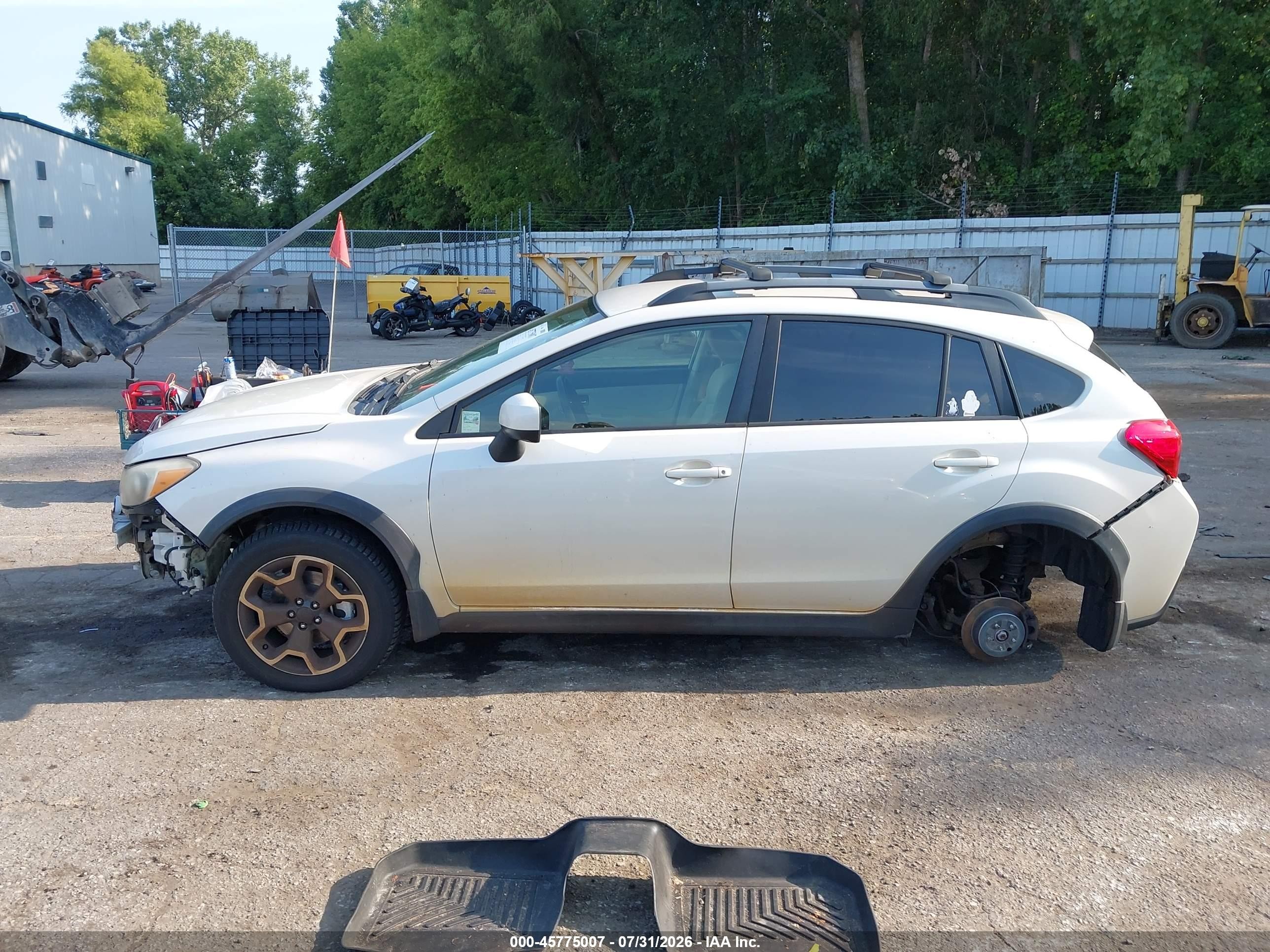 2013 Subaru Xv Crosstrek 2.0i Premium White vin: JF2GPACC2D1840353