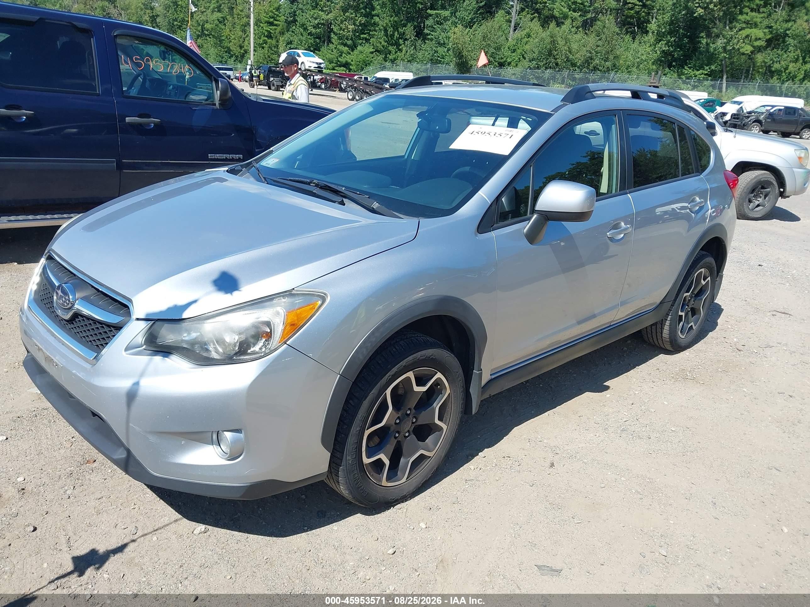 2013 Subaru Xv Crosstrek 2.0i Premium Silver vin: JF2GPACC2D2846745