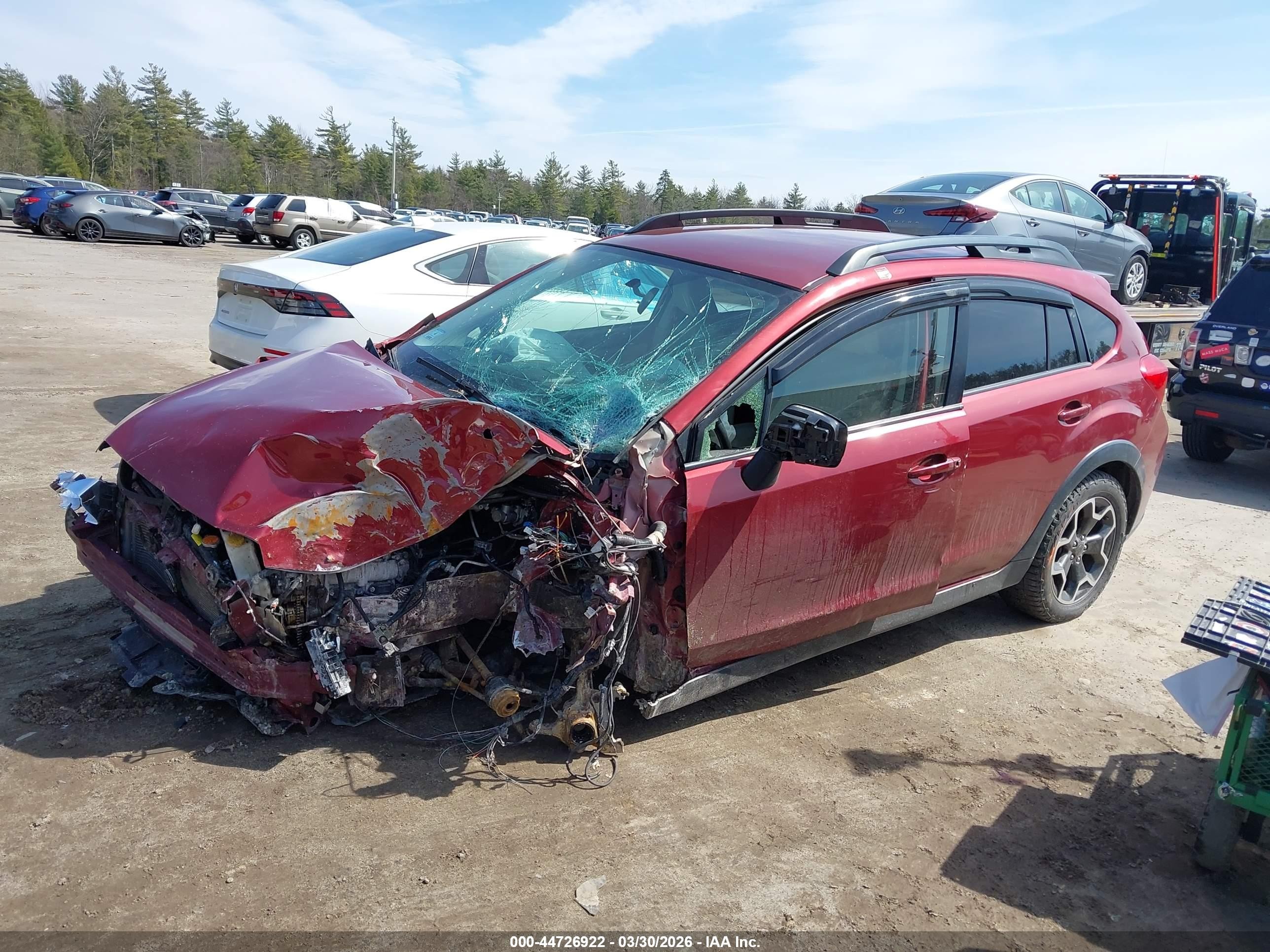 2013 Subaru Xv Crosstrek 2.0i Premium Red vin: JF2GPACC2D2865683