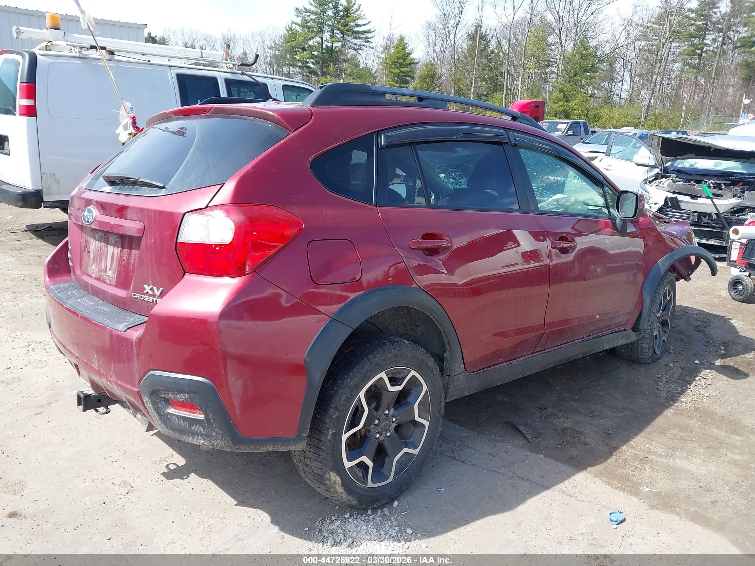 2013 Subaru Xv Crosstrek 2.0i Premium Red vin: JF2GPACC2D2865683