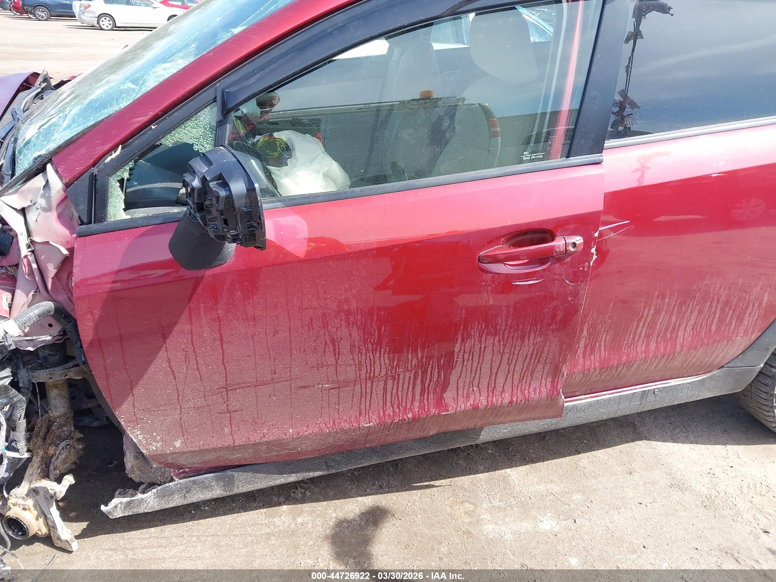 2013 Subaru Xv Crosstrek 2.0i Premium Red vin: JF2GPACC2D2865683