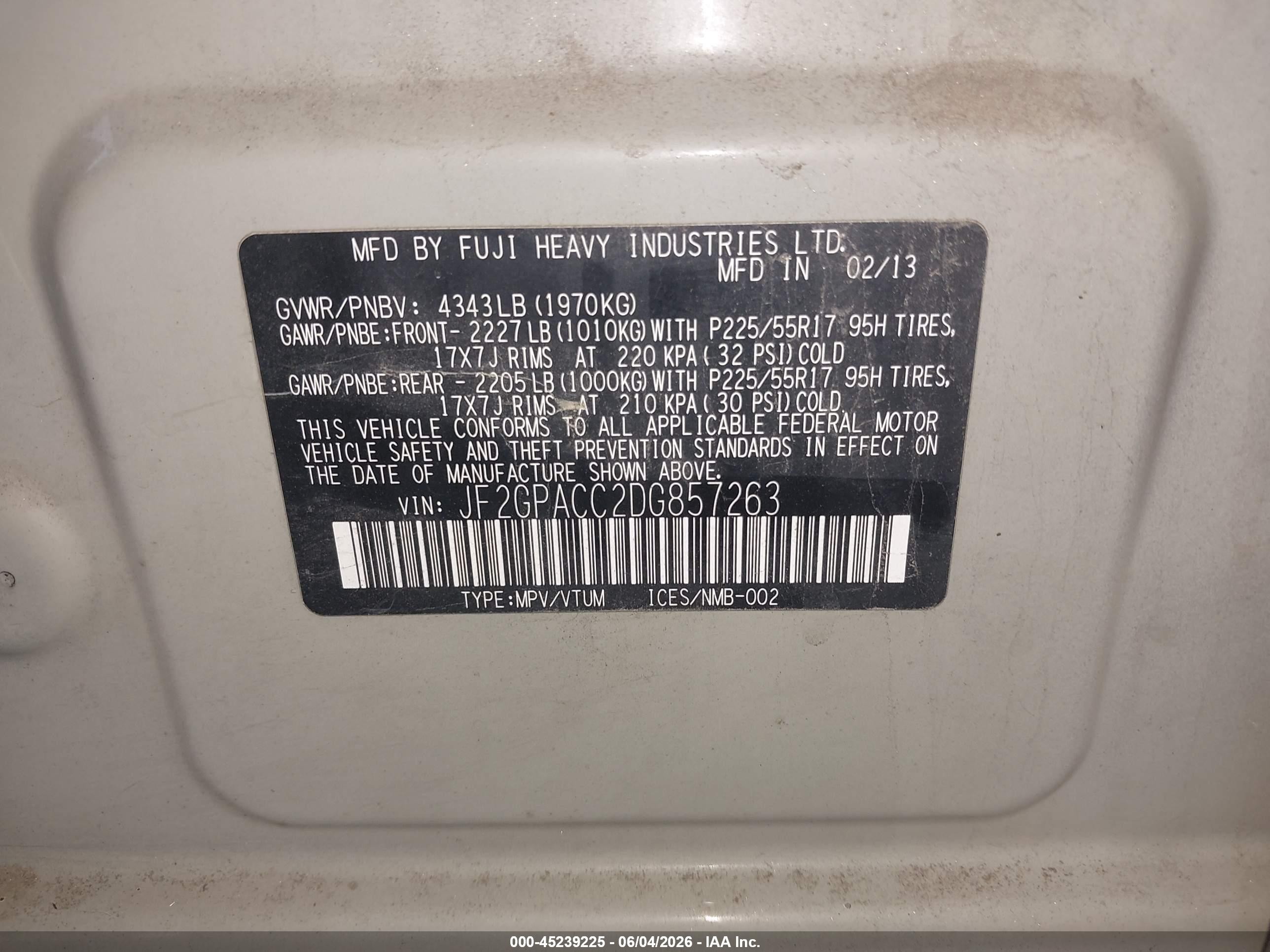 2013 Subaru Xv Crosstrek 2.0i Premium Green vin: JF2GPACC2DG857263