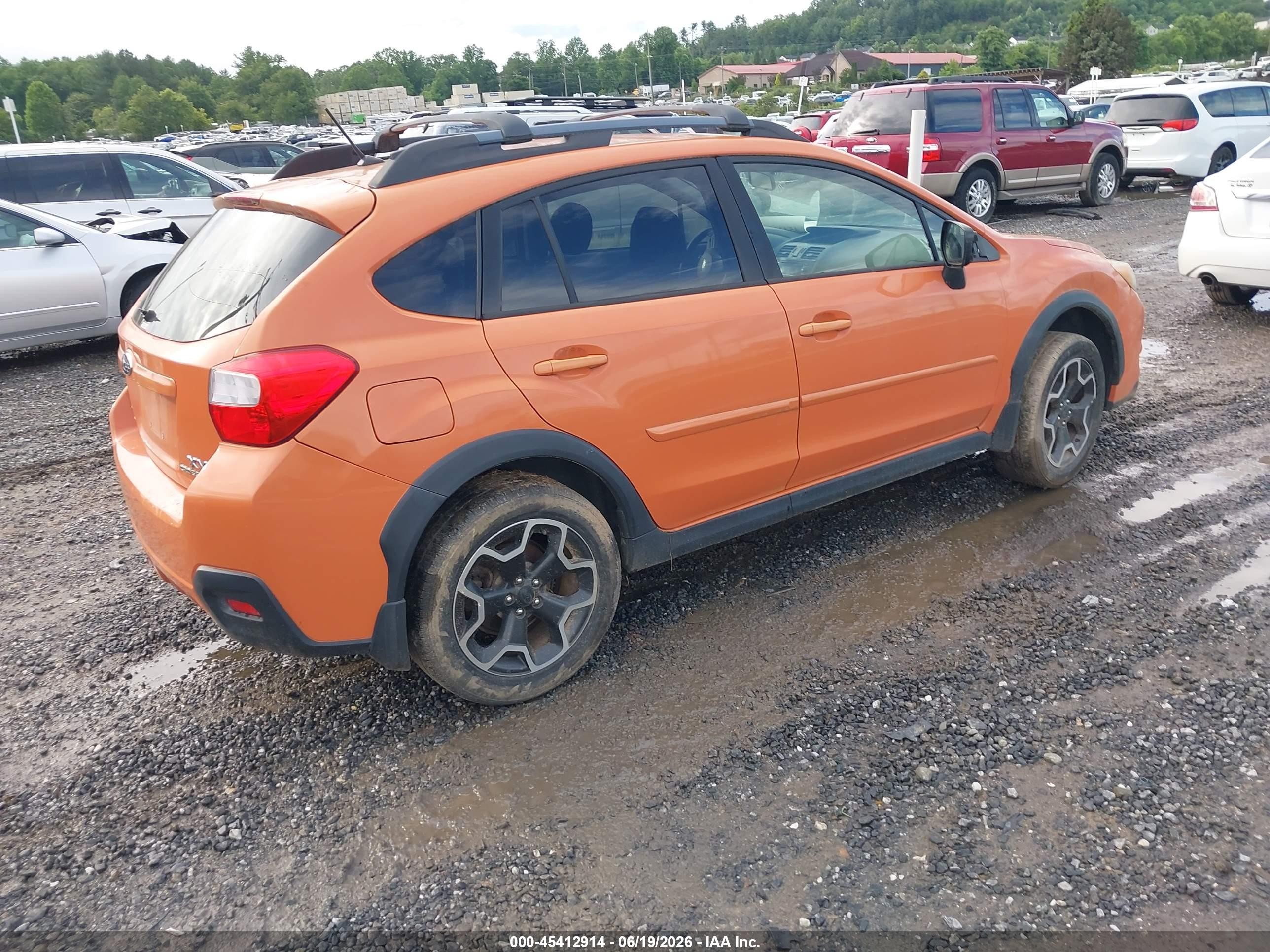2014 Subaru Xv Crosstrek 2.0i Premium Orange vin: JF2GPACC2E8247116