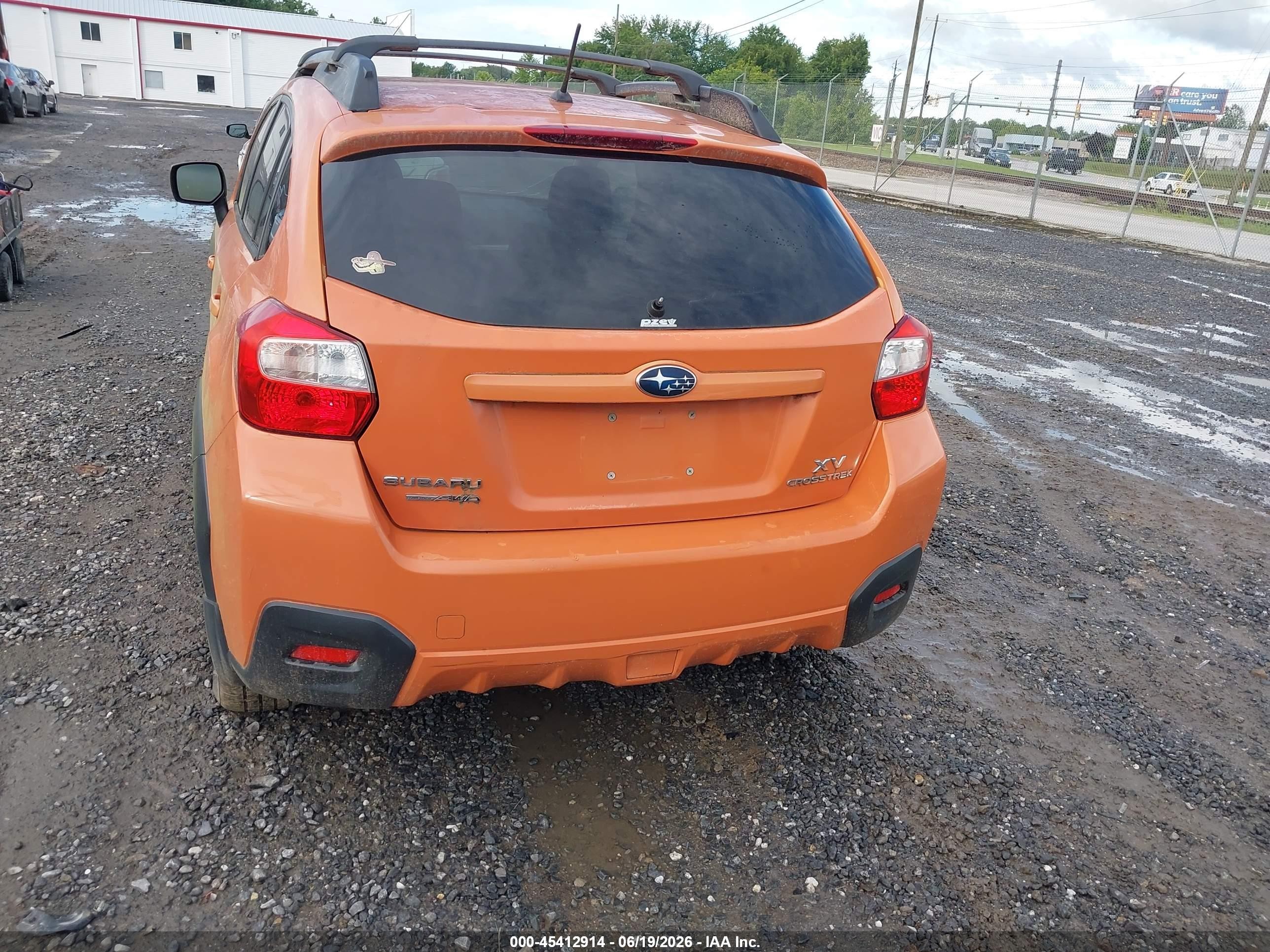 2014 Subaru Xv Crosstrek 2.0i Premium Orange vin: JF2GPACC2E8247116