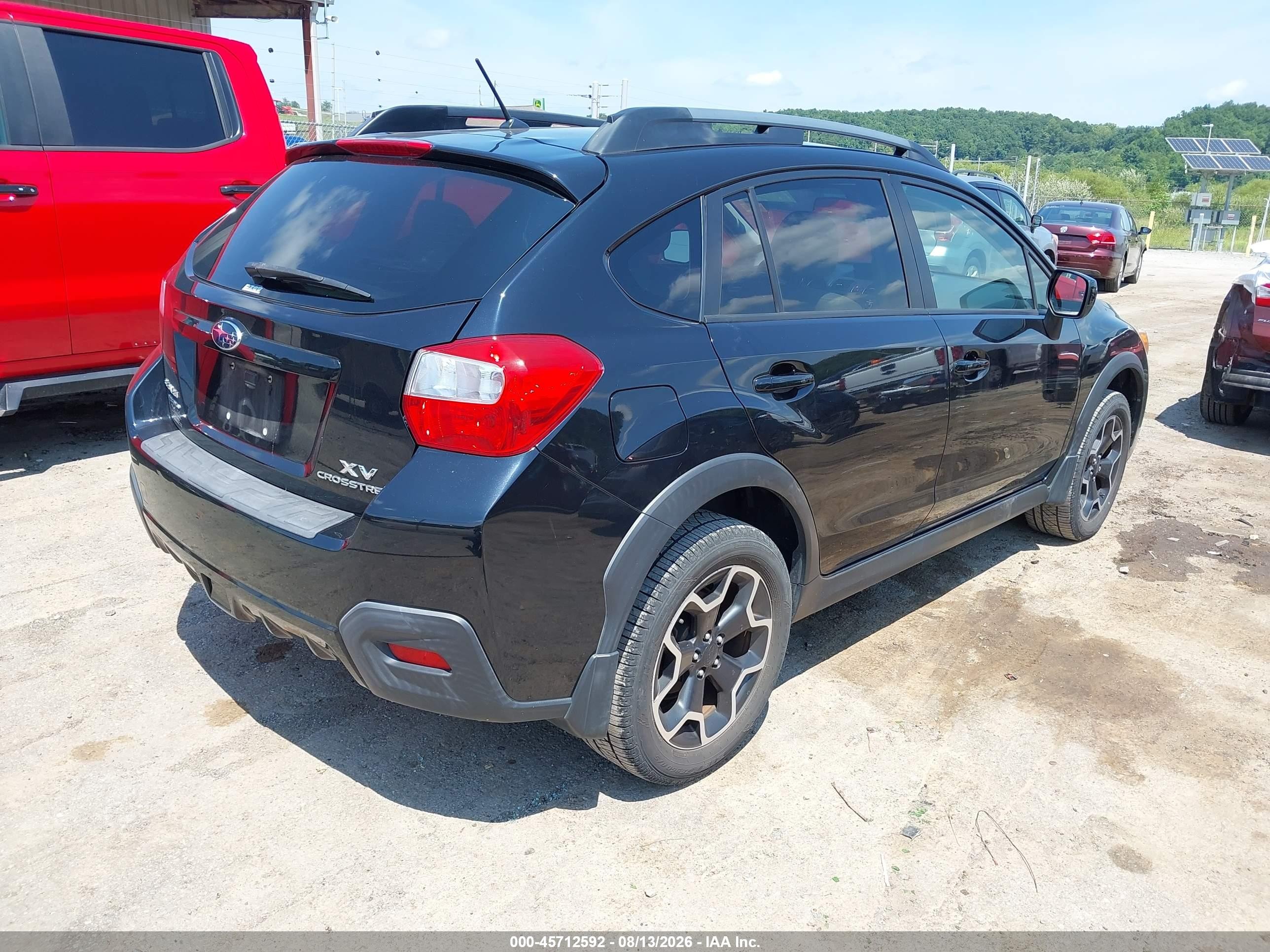 2014 Subaru Xv Crosstrek 2.0i Premium Black vin: JF2GPACC2E8286126