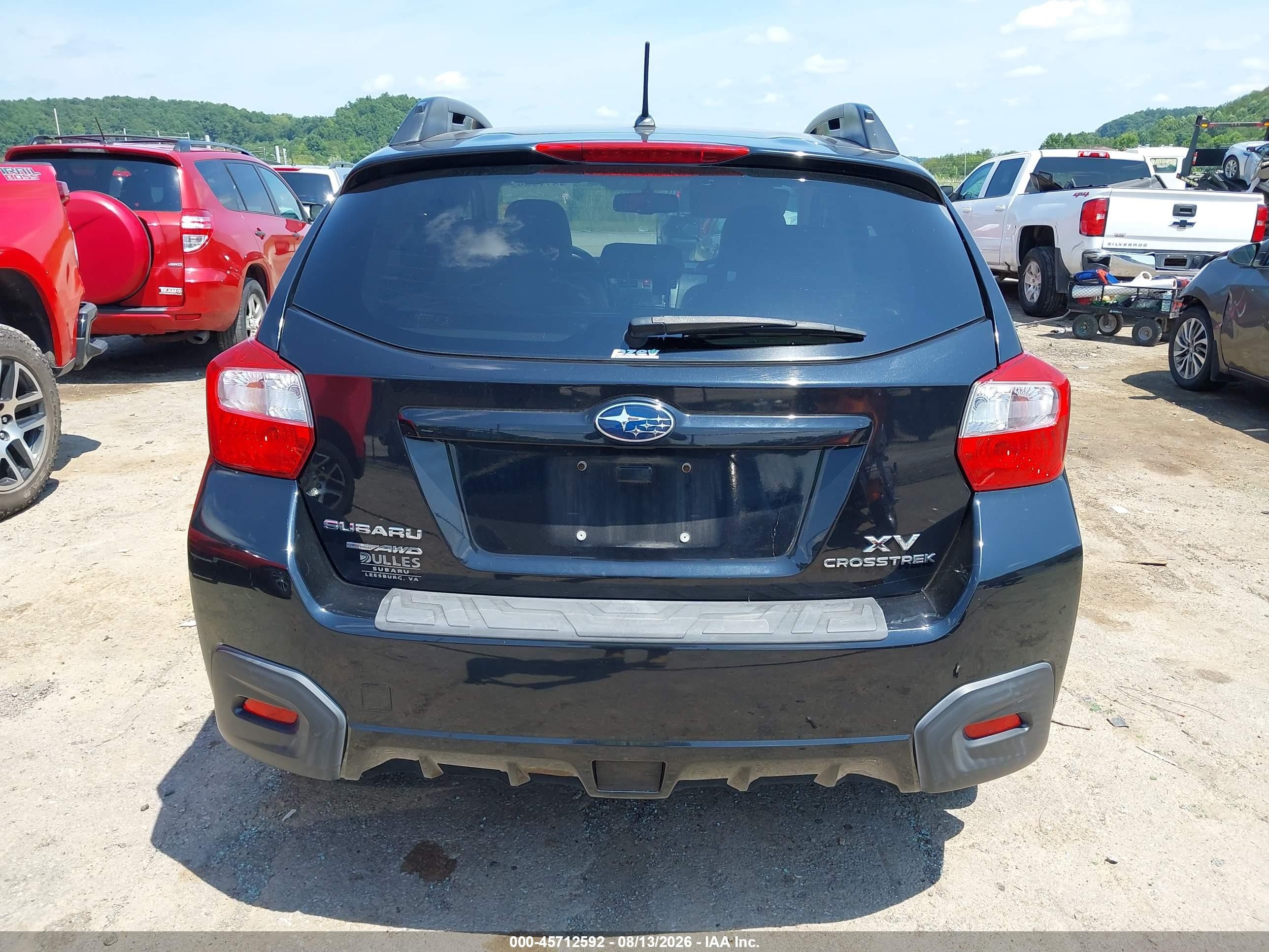 2014 Subaru Xv Crosstrek 2.0i Premium Black vin: JF2GPACC2E8286126