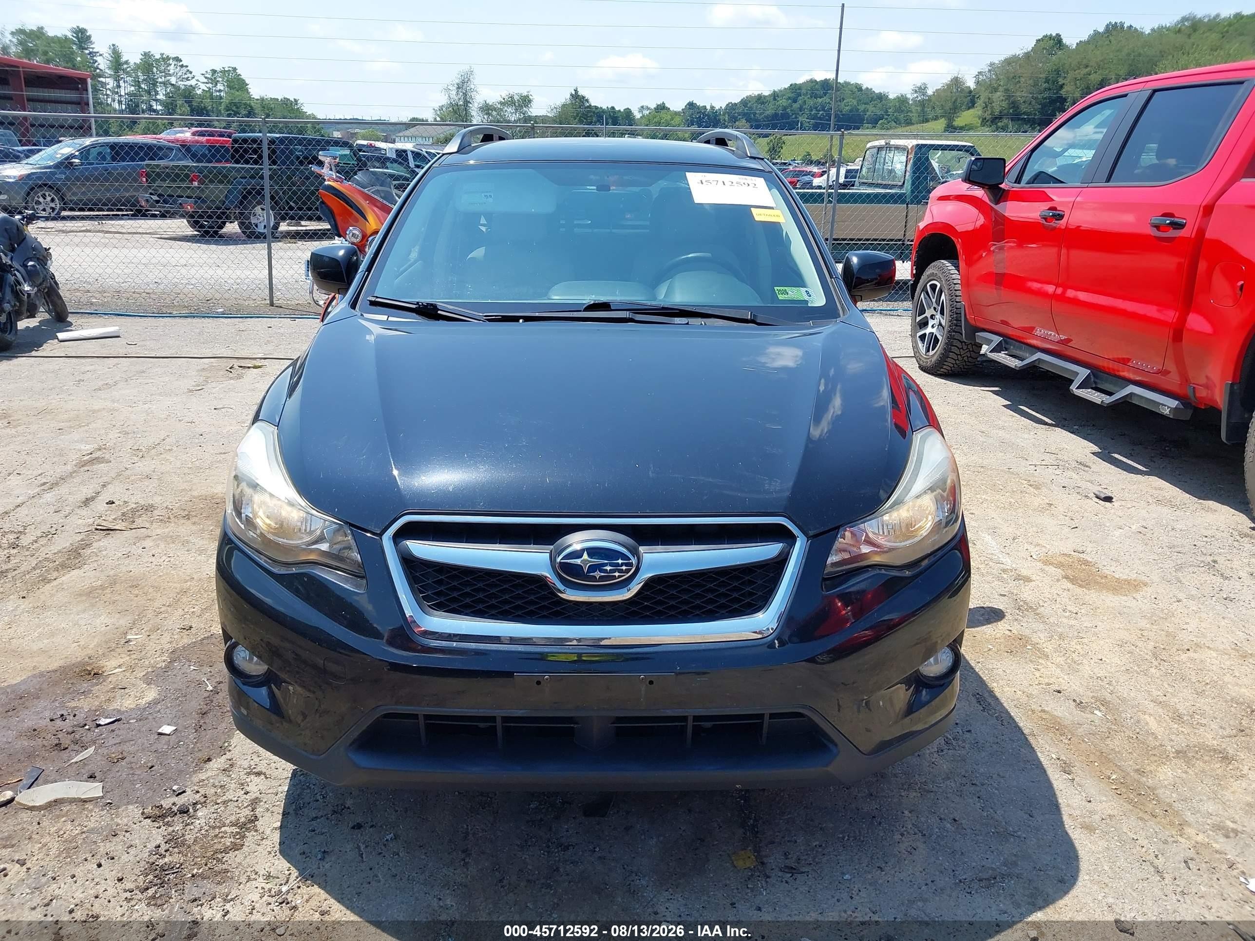 2014 Subaru Xv Crosstrek 2.0i Premium Black vin: JF2GPACC2E8286126