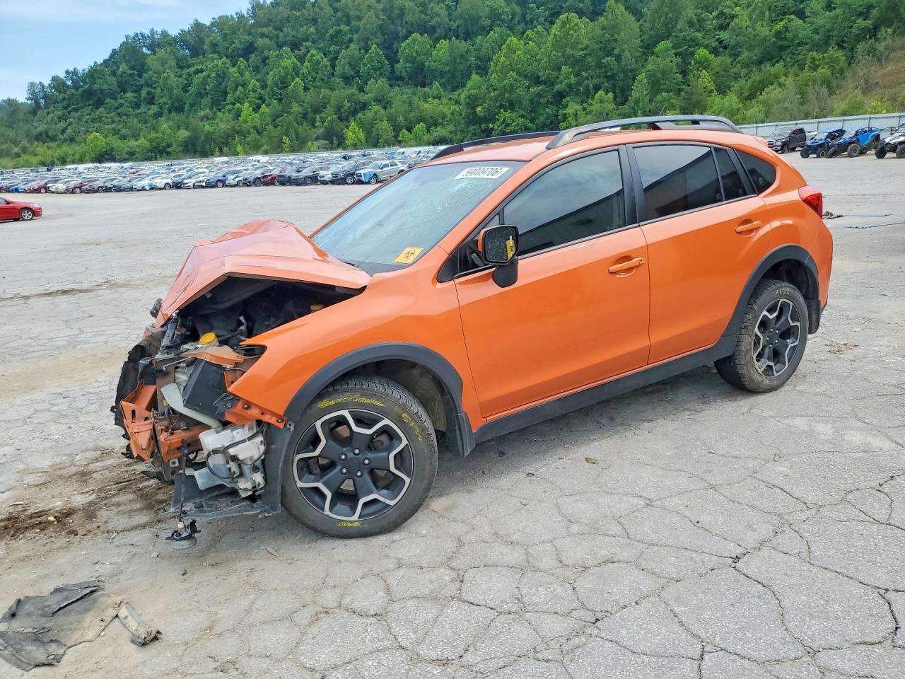 2014 Subaru Xv Crosstrek 2.0 Premium Orange vin: JF2GPACC2E9345007