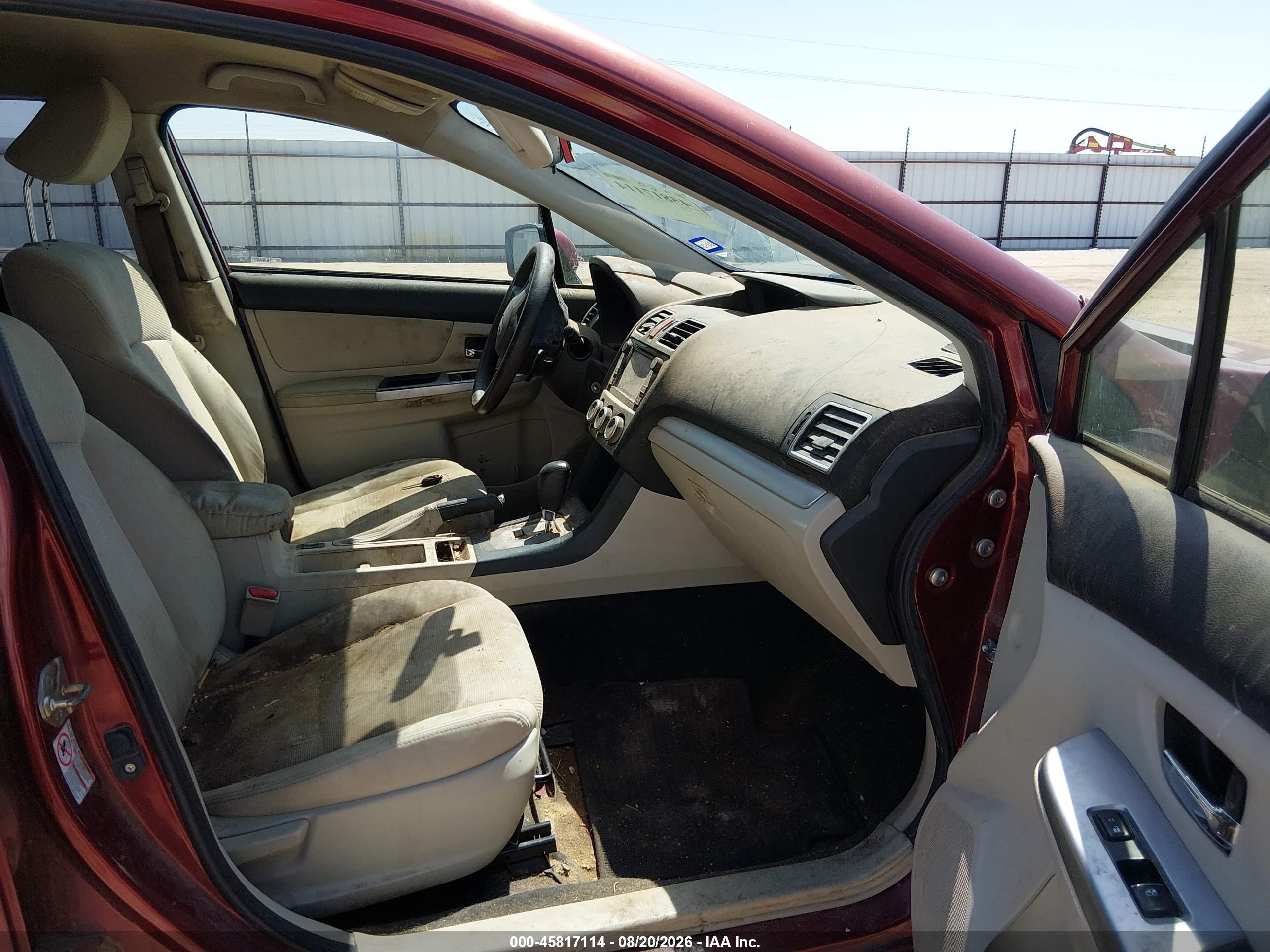 2015 Subaru Xv Crosstrek Premium Red vin: JF2GPACC2F8283289