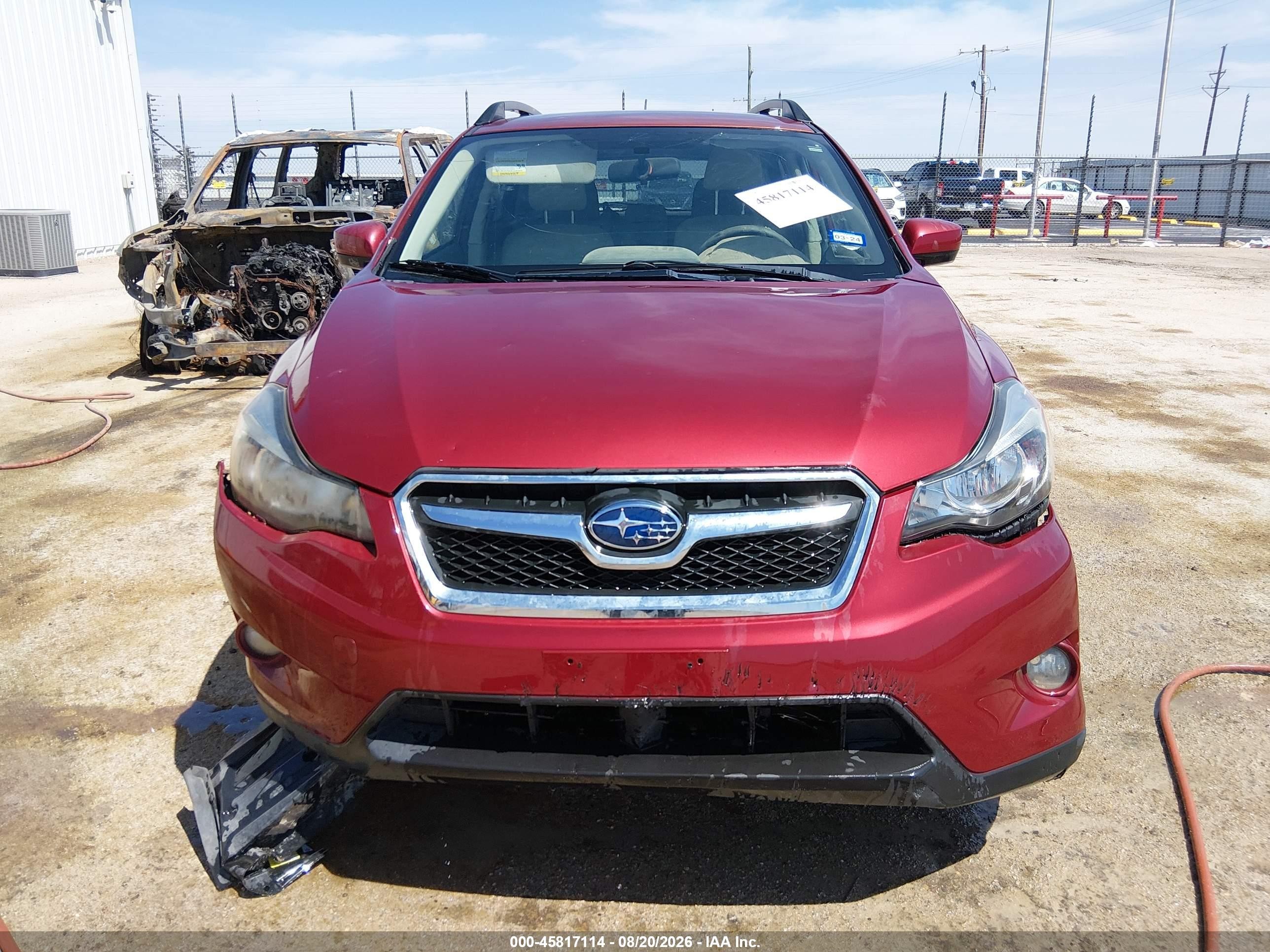 2015 Subaru Xv Crosstrek Premium Red vin: JF2GPACC2F8283289