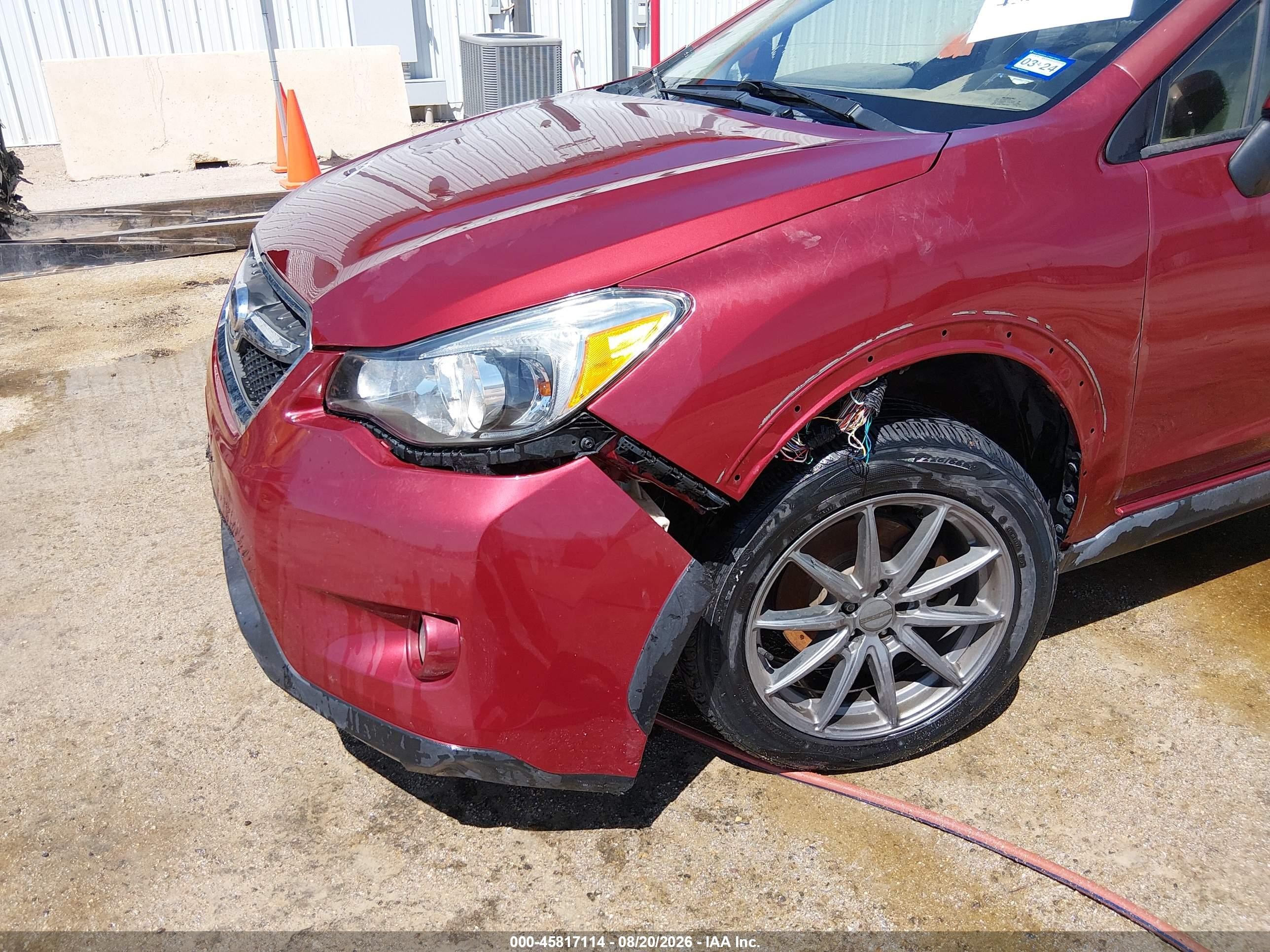 2015 Subaru Xv Crosstrek Premium Red vin: JF2GPACC2F8283289