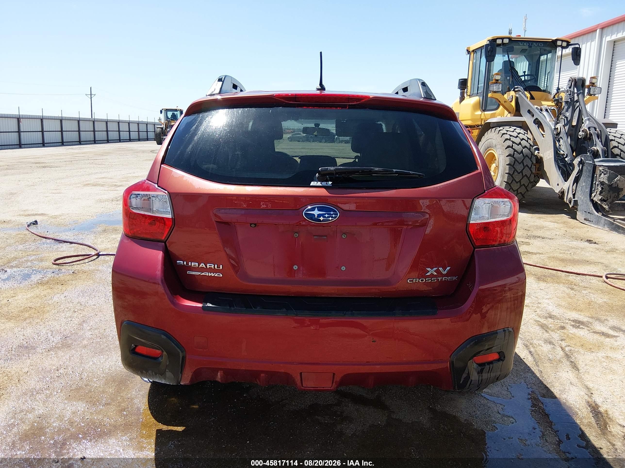 2015 Subaru Xv Crosstrek Premium Red vin: JF2GPACC2F8283289