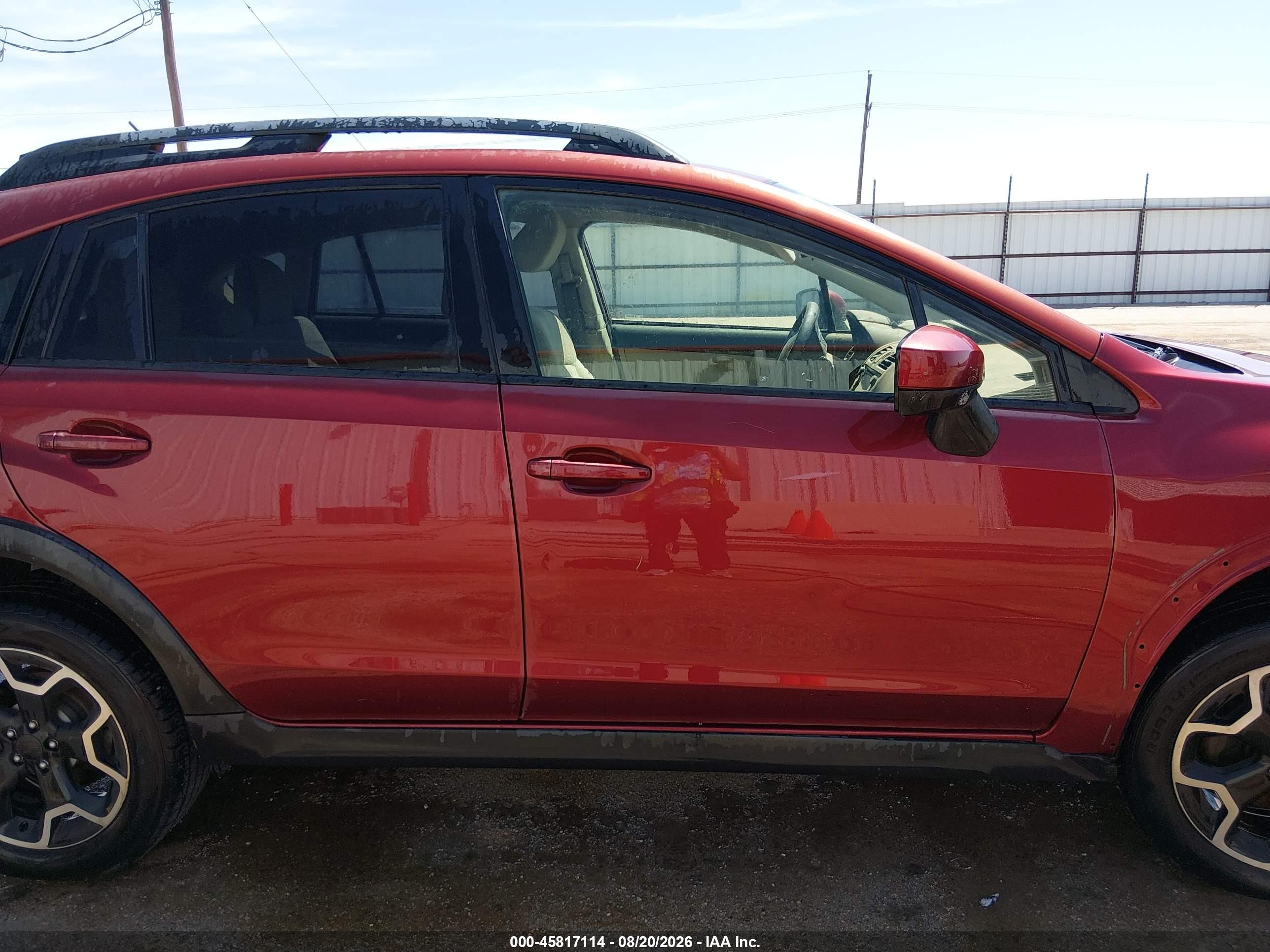 2015 Subaru Xv Crosstrek Premium Red vin: JF2GPACC2F8283289