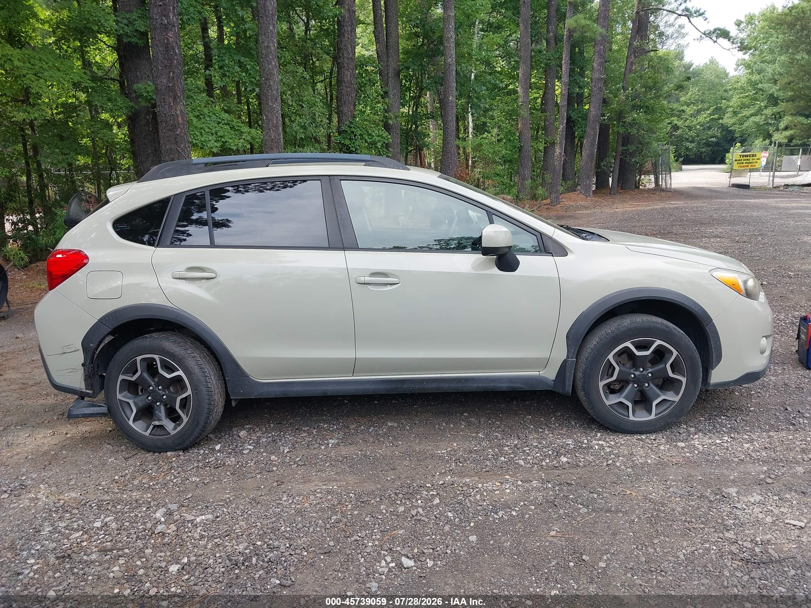 2013 Subaru Xv Crosstrek 2.0i Premium Gray vin: JF2GPACC3D2884582