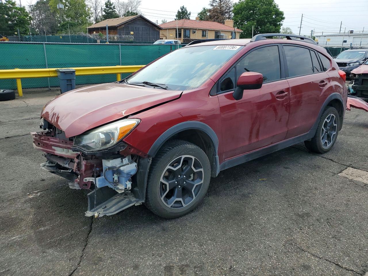 2014 Subaru Xv Crosstrek 2.0 Premium Maroon vin: JF2GPACC3E8217994