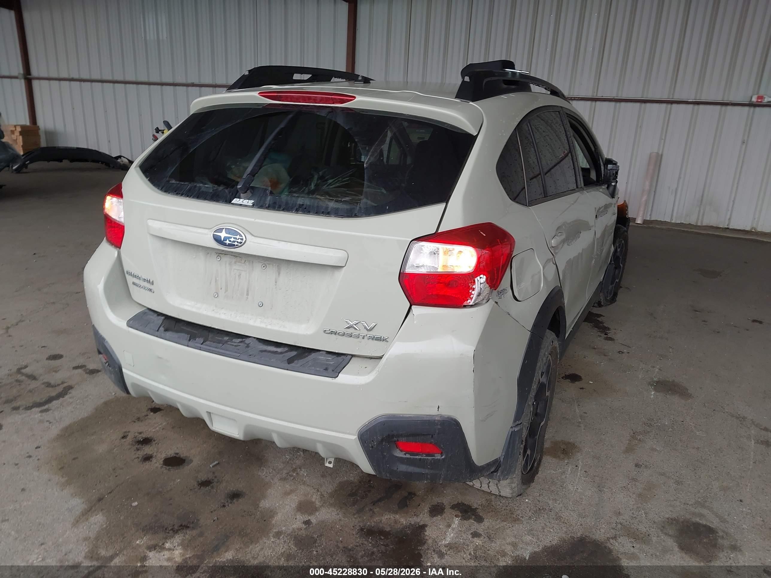 2014 Subaru Xv Crosstrek 2.0i Premium Tan vin: JF2GPACC3E8298334