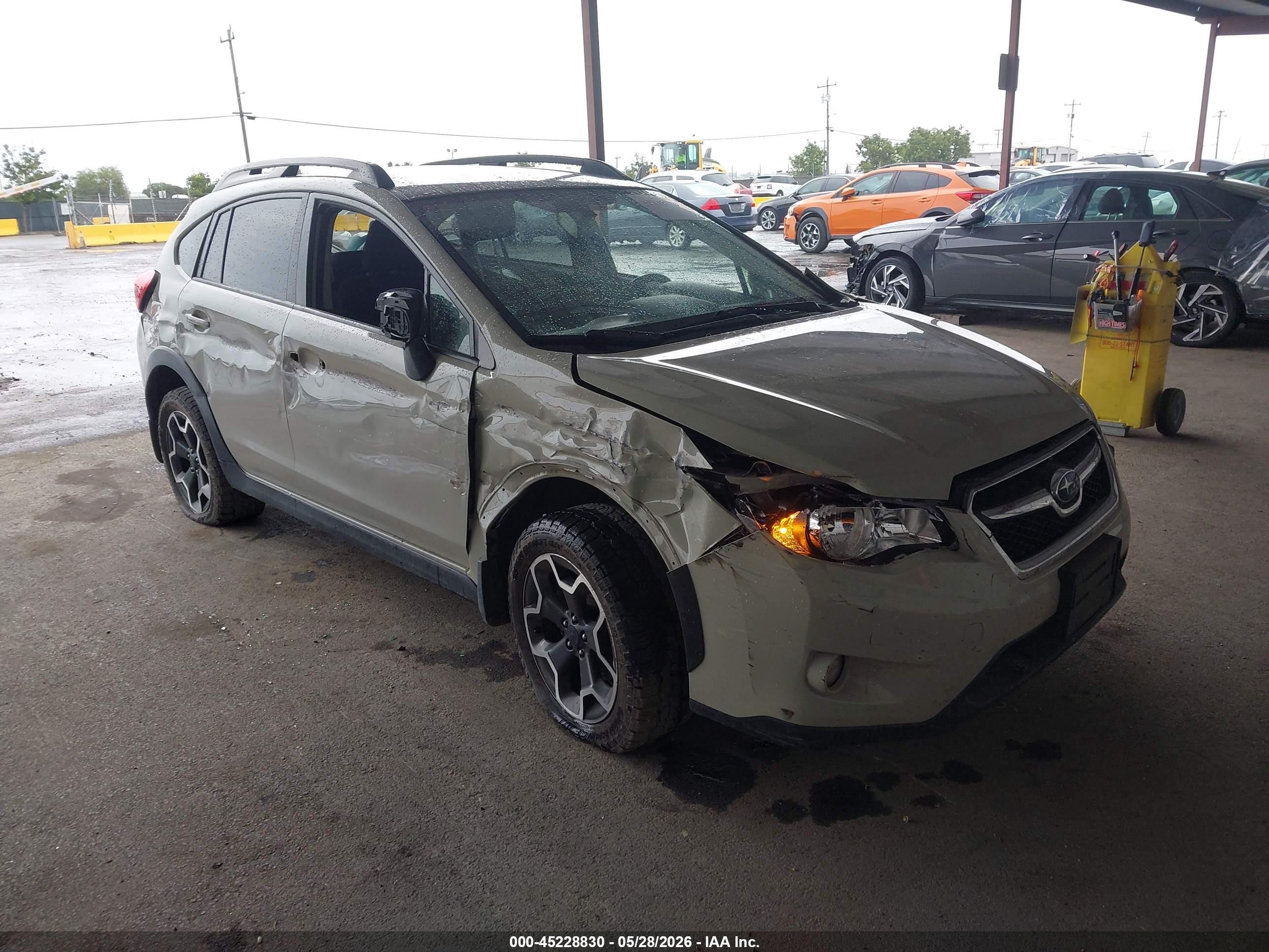2014 Subaru Xv Crosstrek 2.0i Premium Tan vin: JF2GPACC3E8298334