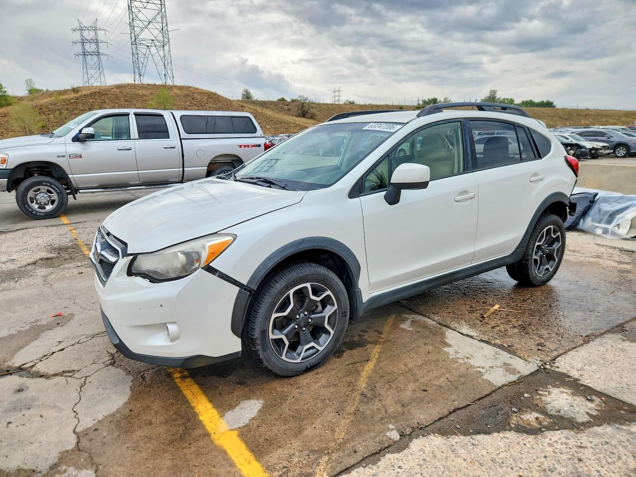 2014 Subaru Xv Crosstrek 2.0 Premium White vin: JF2GPACC3E8304679