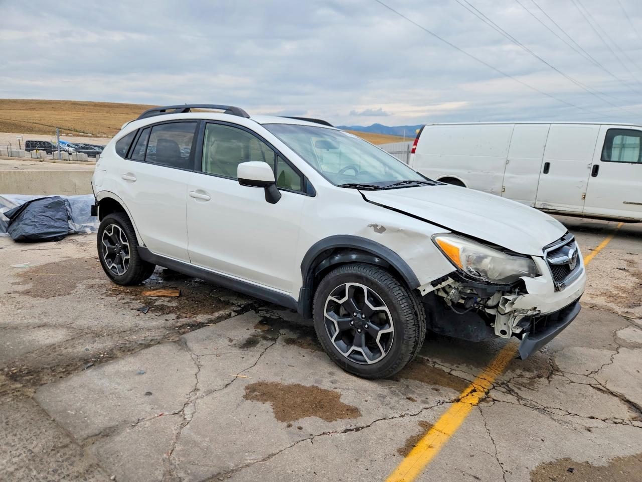 2014 Subaru Xv Crosstrek 2.0 Premium White vin: JF2GPACC3E8304679