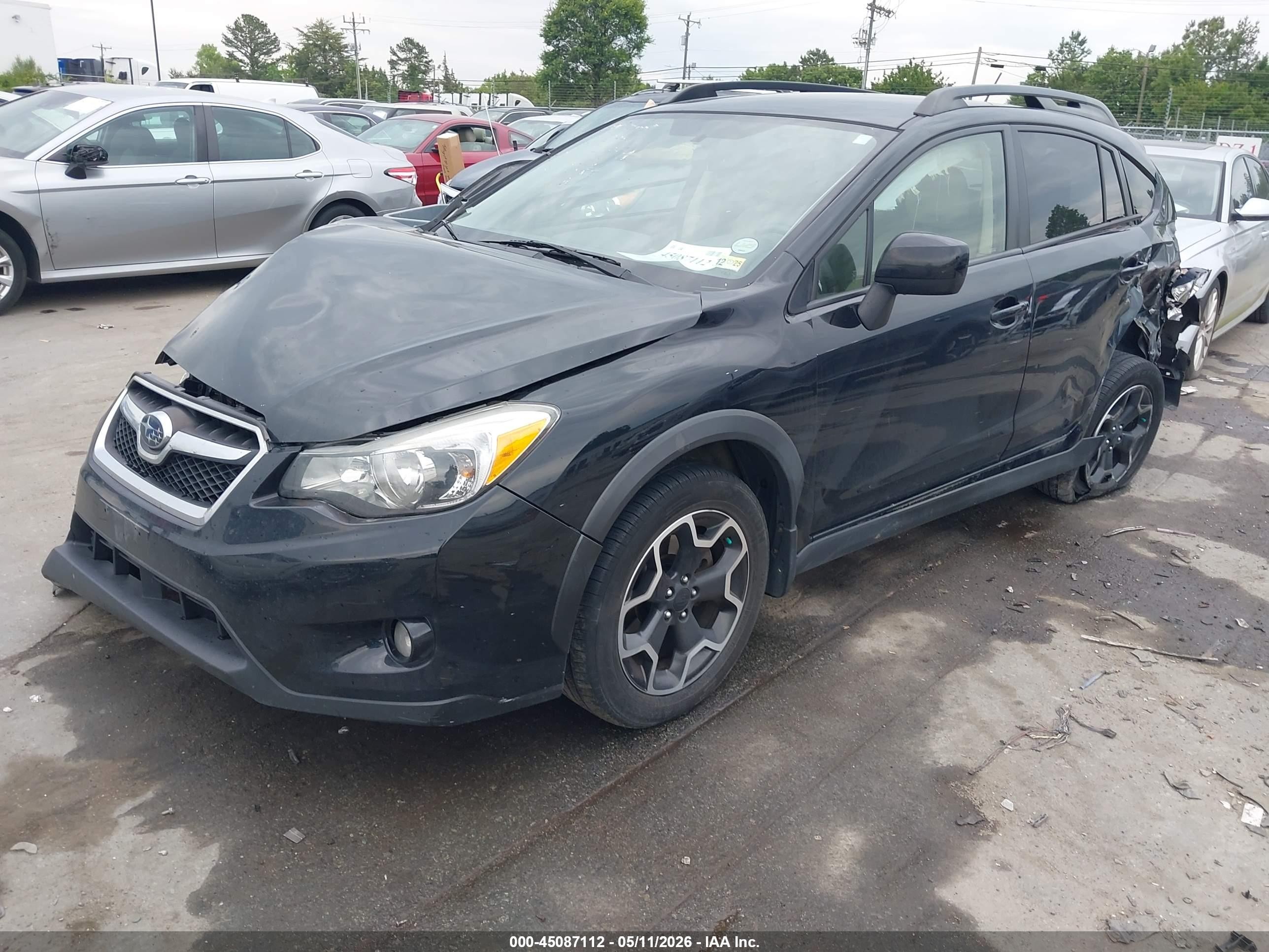 2014 Subaru Xv Crosstrek 2.0i Premium Black vin: JF2GPACC3E8308747