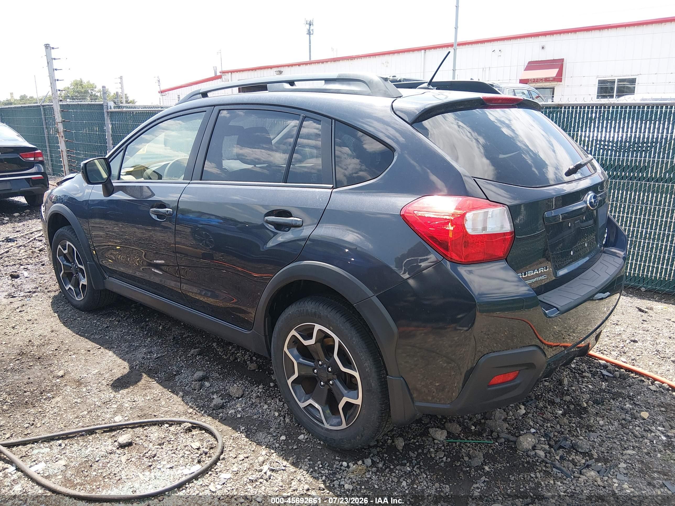 2014 Subaru Xv Crosstrek 2.0i Premium Gray vin: JF2GPACC3E8330134