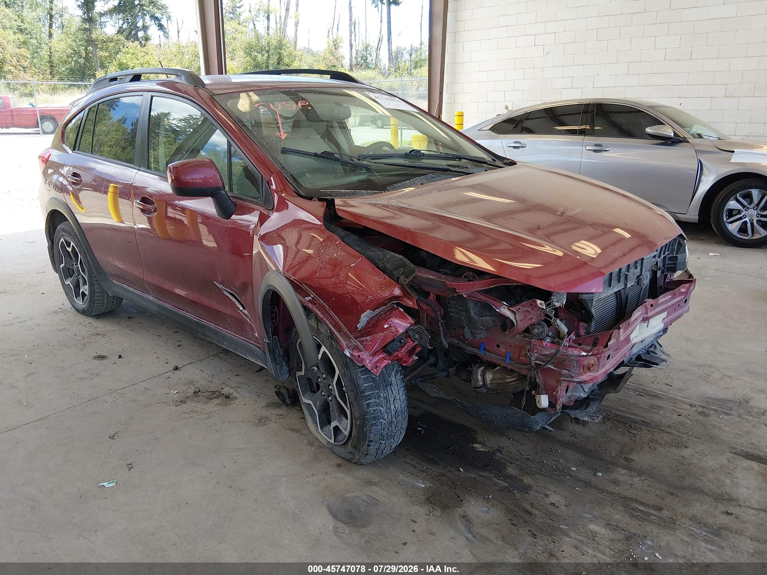 2014 Subaru Xv Crosstrek 2.0i Premium Бордовый vin: JF2GPACC3E9332475