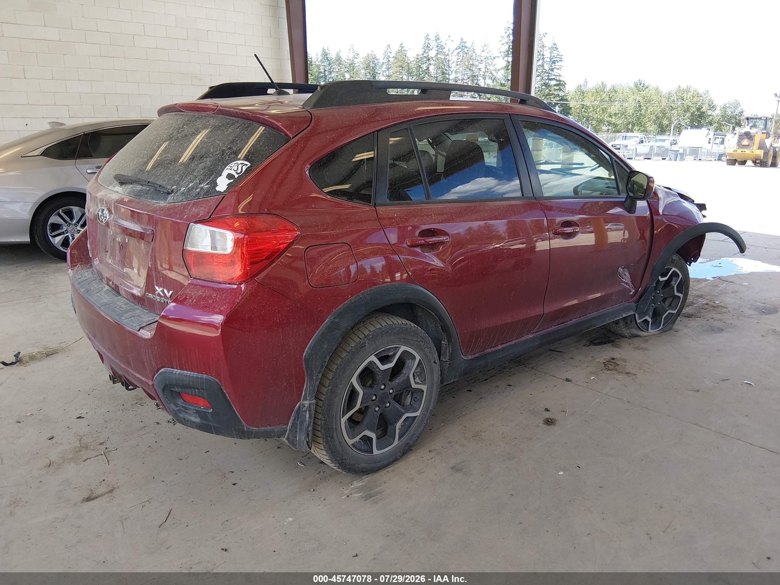 2014 Subaru Xv Crosstrek 2.0i Premium Бордовый vin: JF2GPACC3E9332475