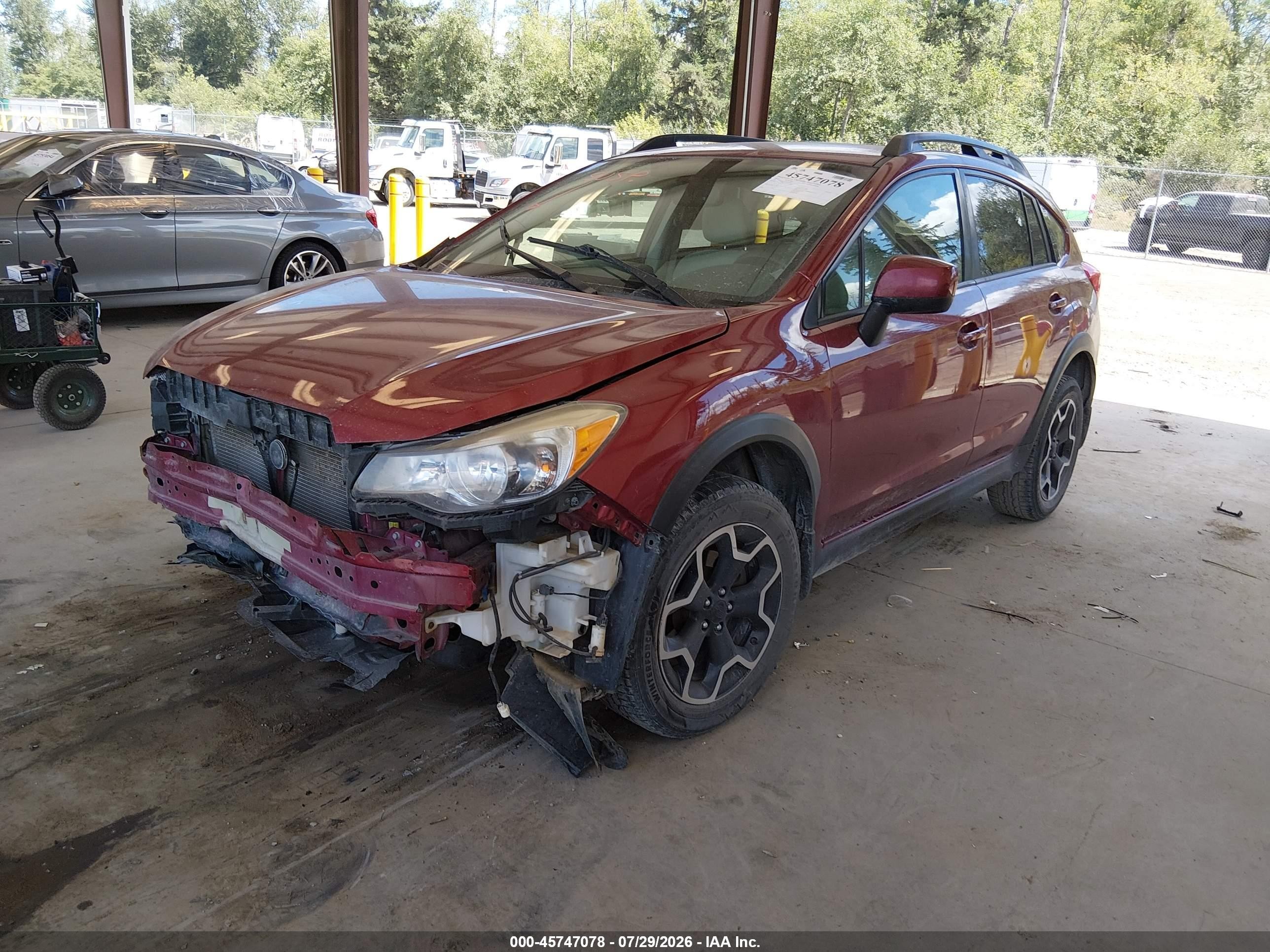 2014 Subaru Xv Crosstrek 2.0i Premium Бордовый vin: JF2GPACC3E9332475