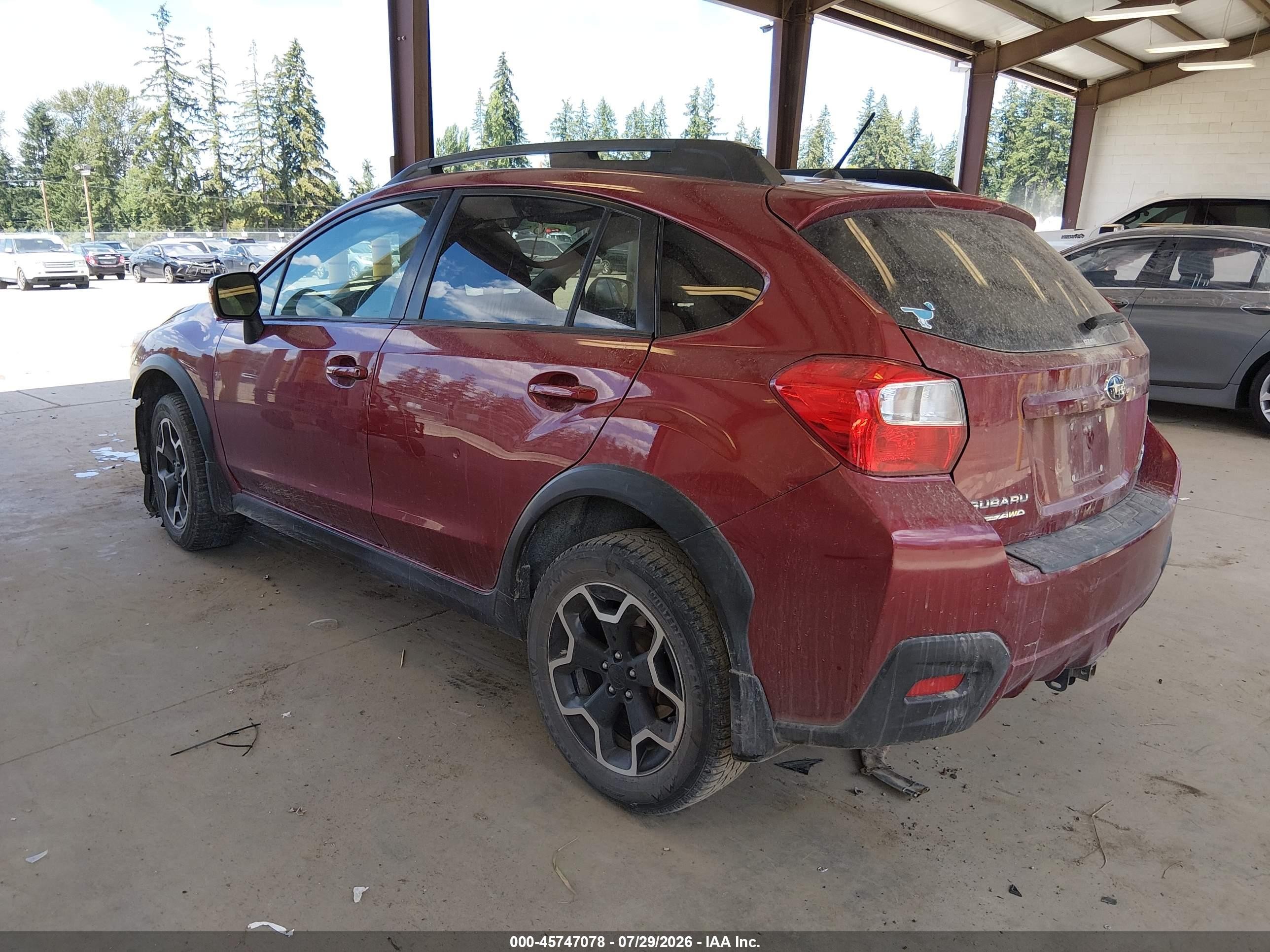 2014 Subaru Xv Crosstrek 2.0i Premium Бордовый vin: JF2GPACC3E9332475