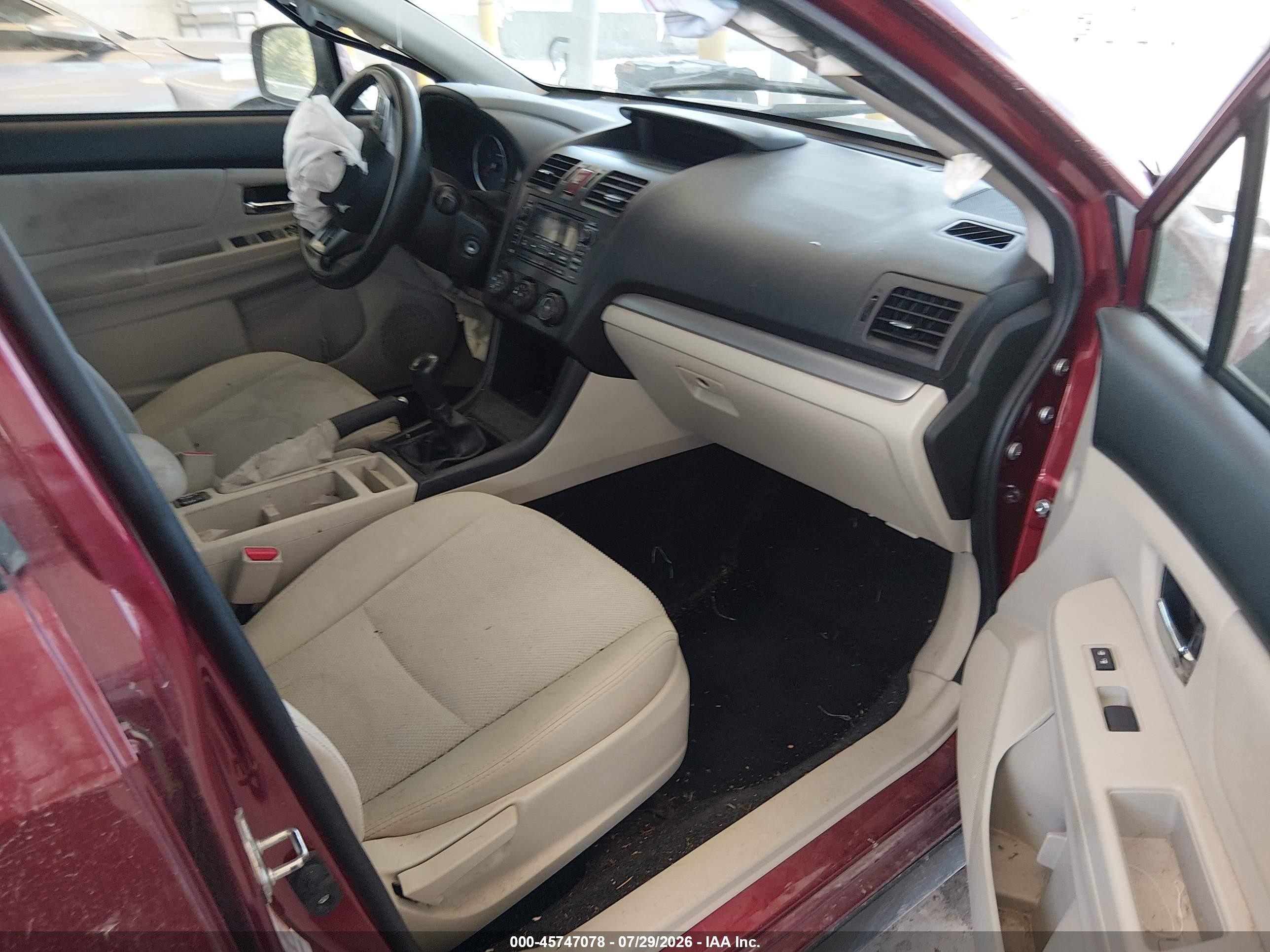 2014 Subaru Xv Crosstrek 2.0i Premium Бордовый vin: JF2GPACC3E9332475