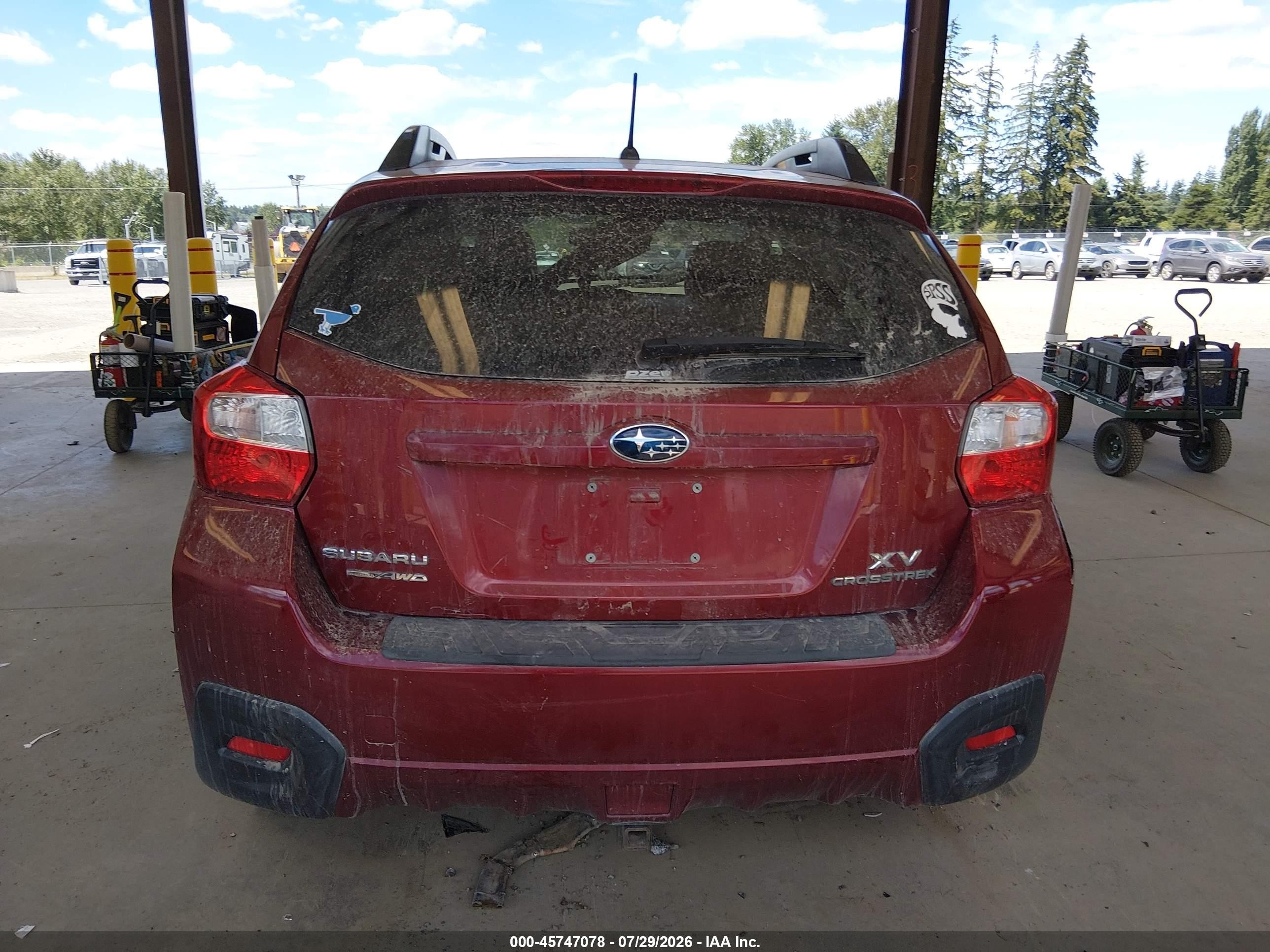2014 Subaru Xv Crosstrek 2.0i Premium Бордовый vin: JF2GPACC3E9332475