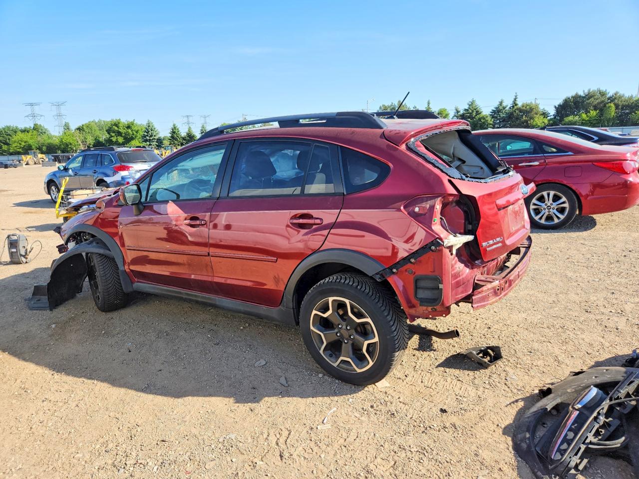 2014 Subaru Xv Crosstrek 2.0 Premium Red vin: JF2GPACC3EG290756