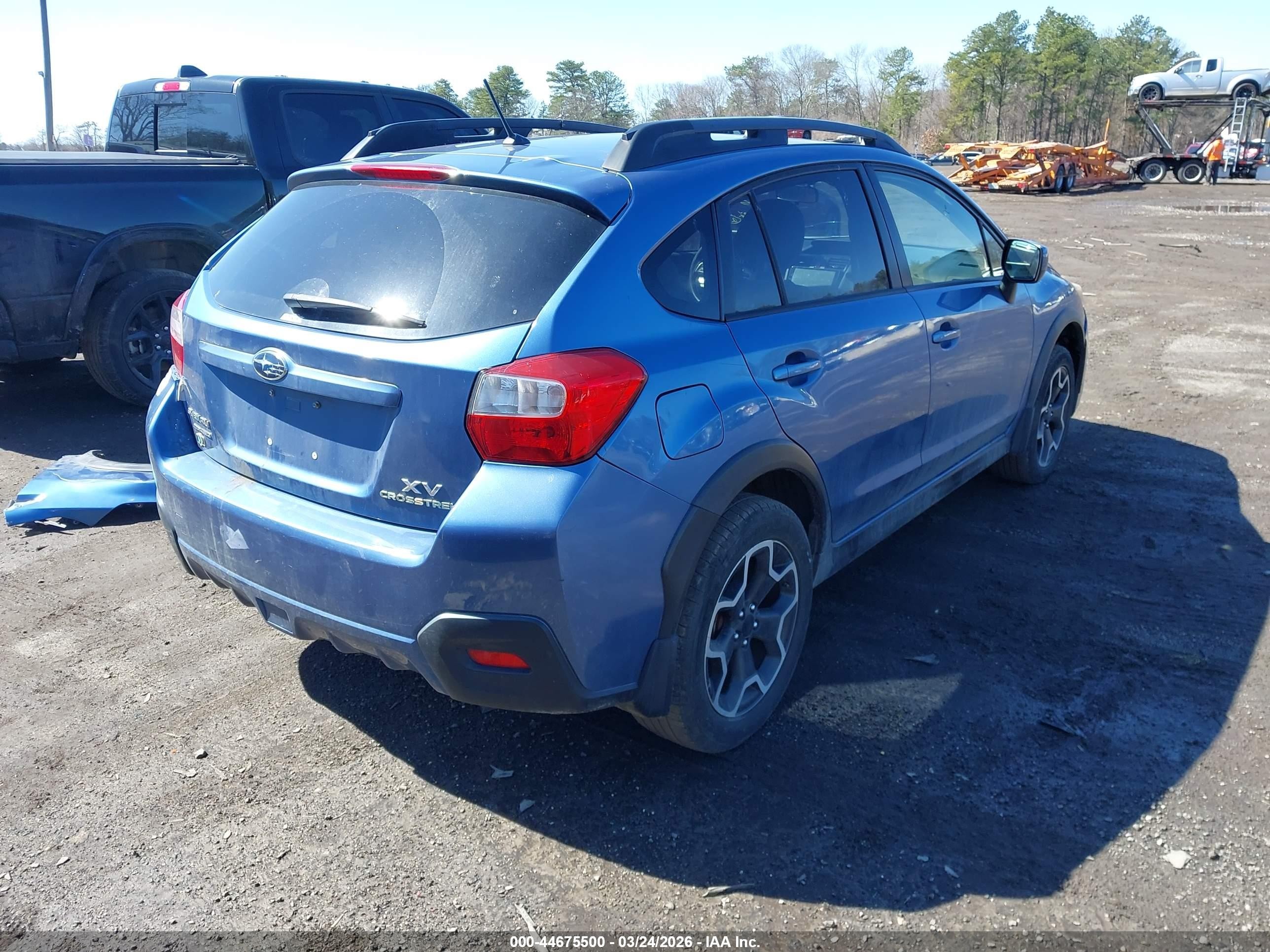 2014 Subaru Xv Crosstrek 2.0i Premium Blue vin: JF2GPACC3EH203772
