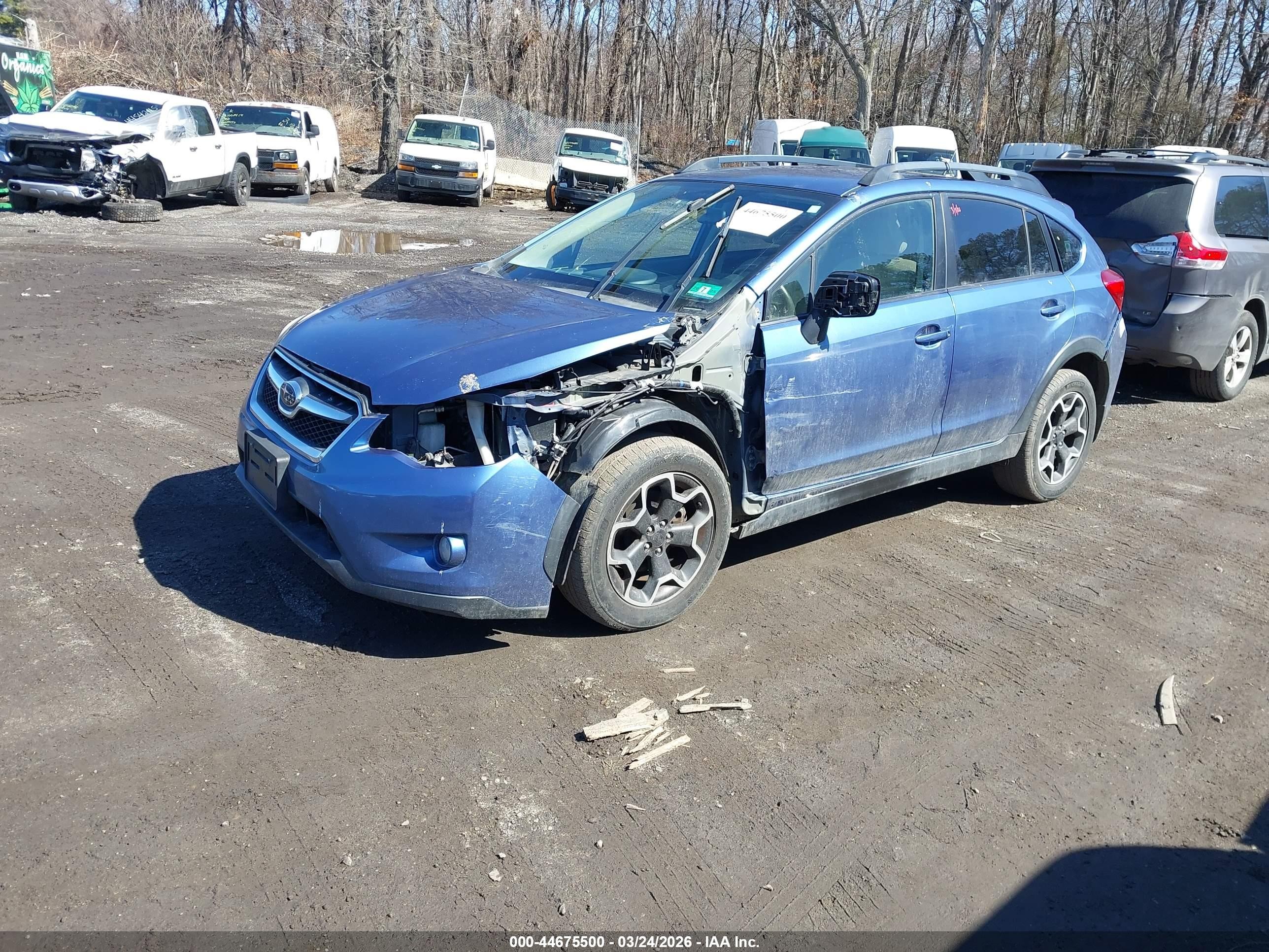 2014 Subaru Xv Crosstrek 2.0i Premium Blue vin: JF2GPACC3EH203772