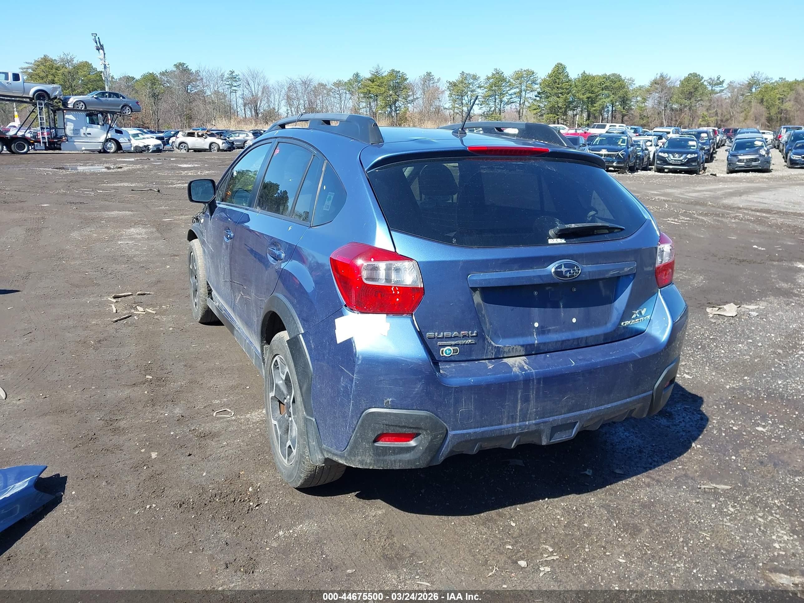 2014 Subaru Xv Crosstrek 2.0i Premium Blue vin: JF2GPACC3EH203772