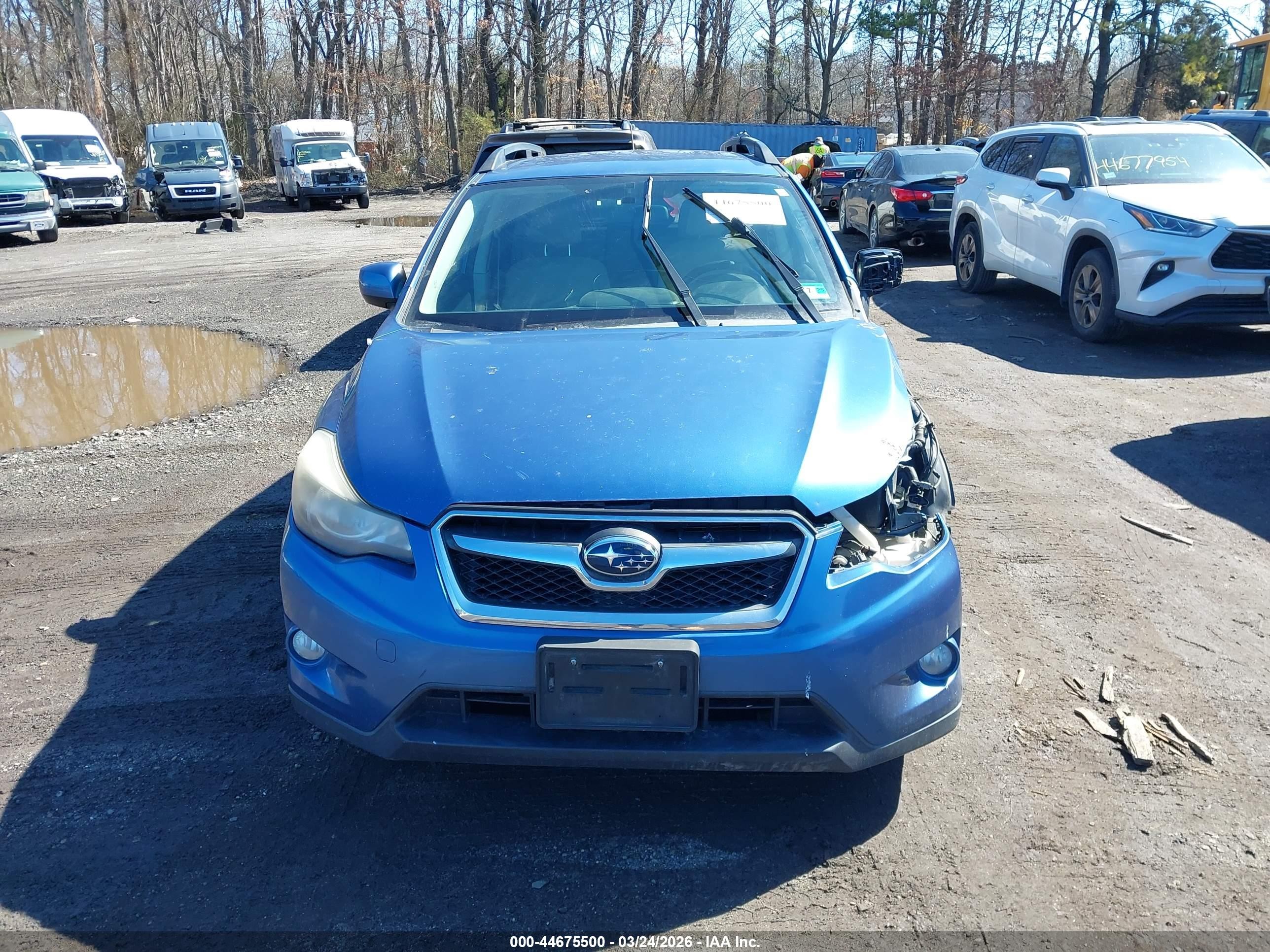 2014 Subaru Xv Crosstrek 2.0i Premium Blue vin: JF2GPACC3EH203772