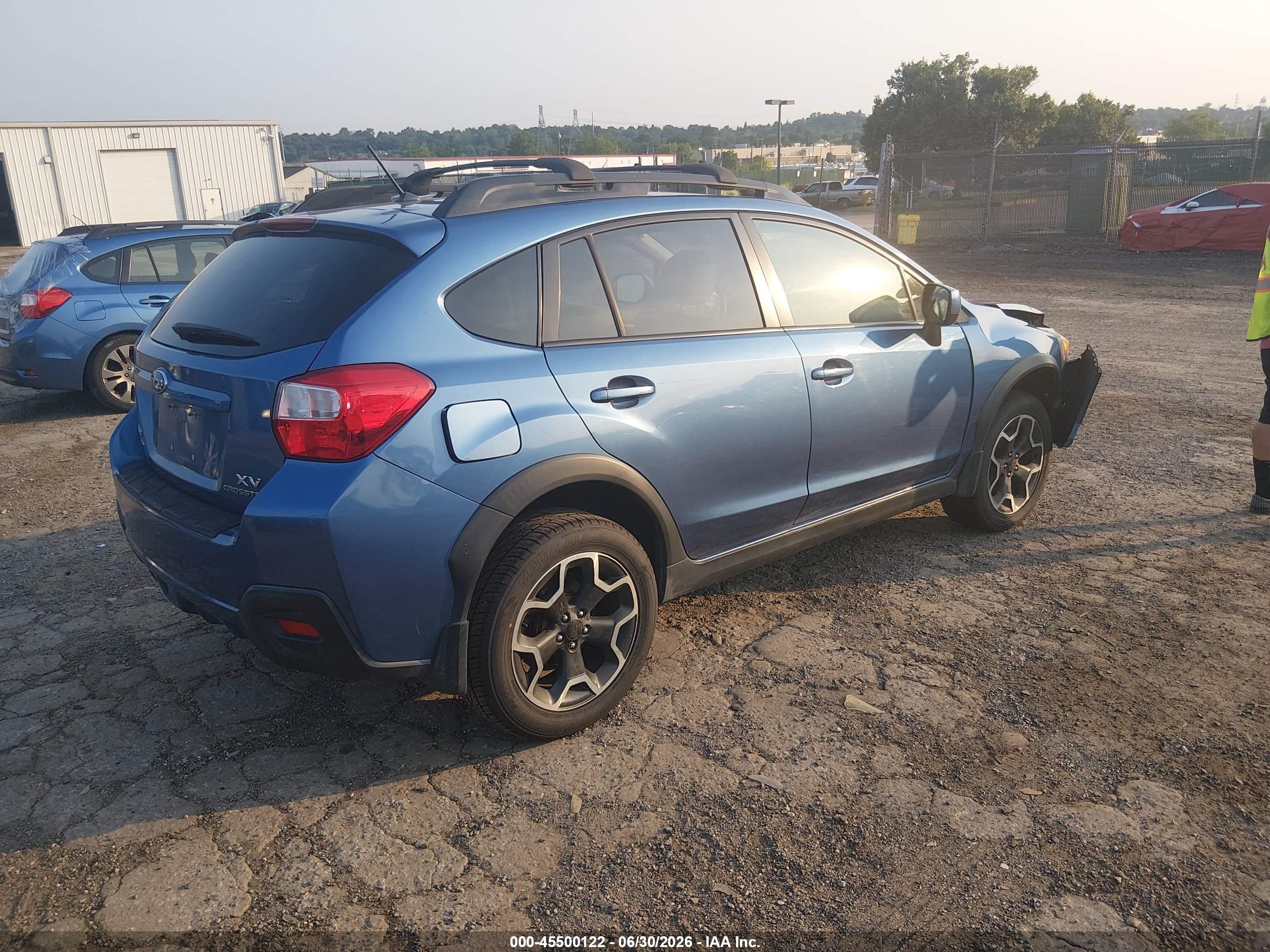 2014 Subaru Xv Crosstrek 2.0i Premium Dark Blue vin: JF2GPACC3EH328707
